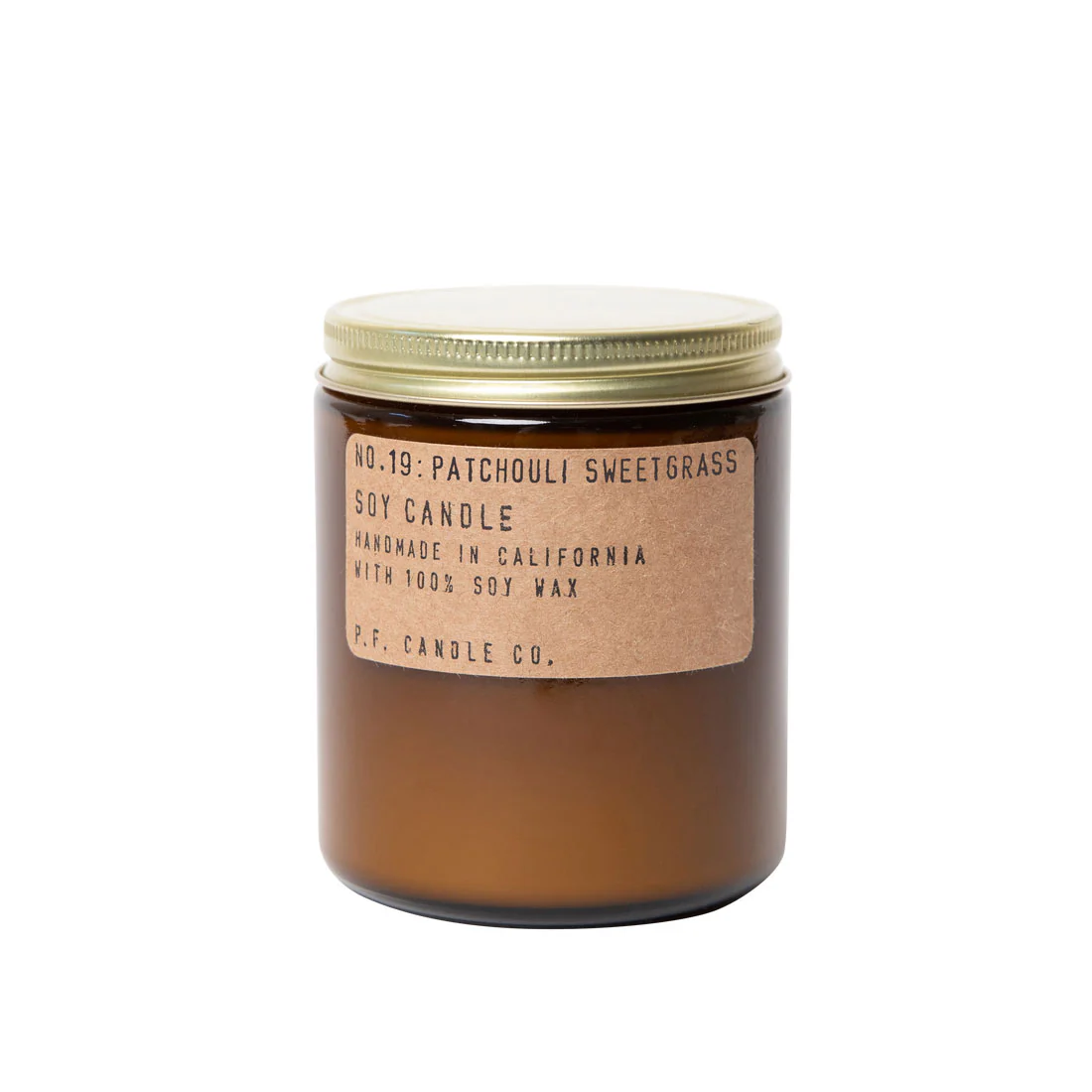 P.F. Candle Co. Patchouli Sweetgrass - 7.2 Oz Standard Soy Candle