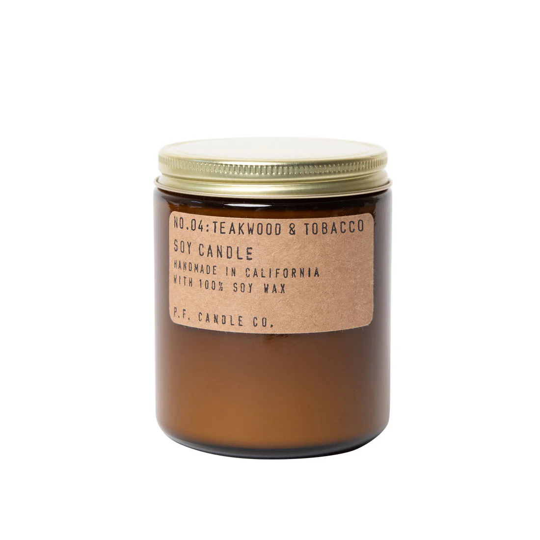 P.F. Candle Co. Teakwood & Tobacco Soy Candle - Standard 7.2 Oz