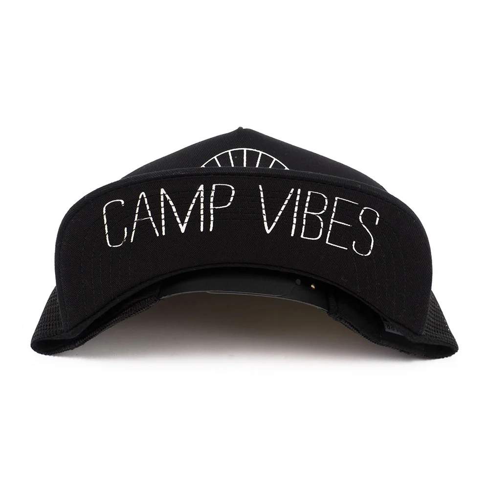 Poler Camp Vibes Trucker Hat, Black - Image 3