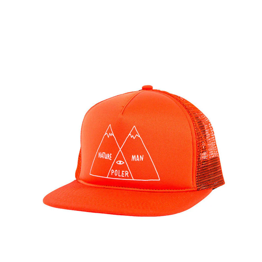 Poler Mesh Trucker Venn Hat, Burnt Orange