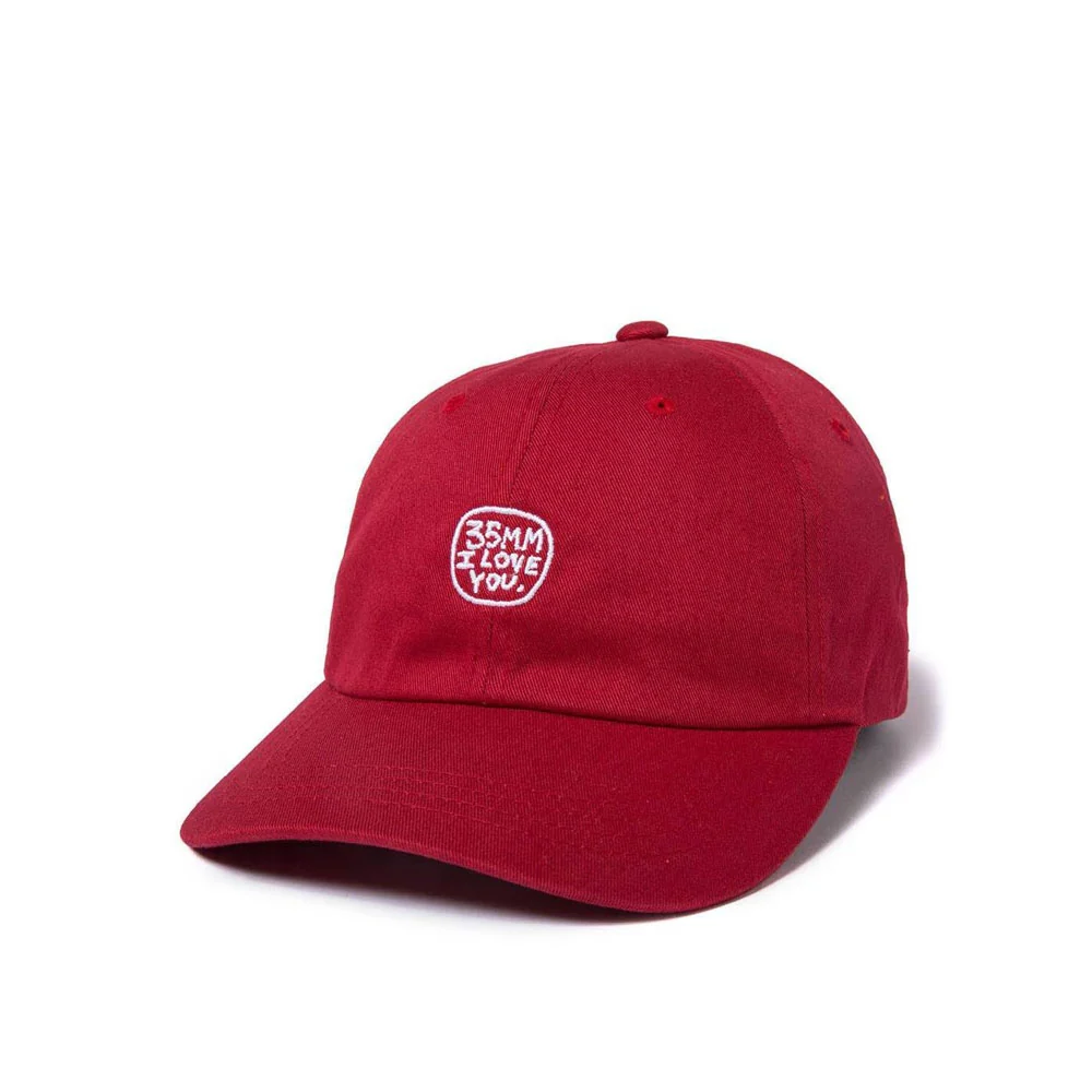 Quiet Life 35mm dad hat - maroon (deep red)