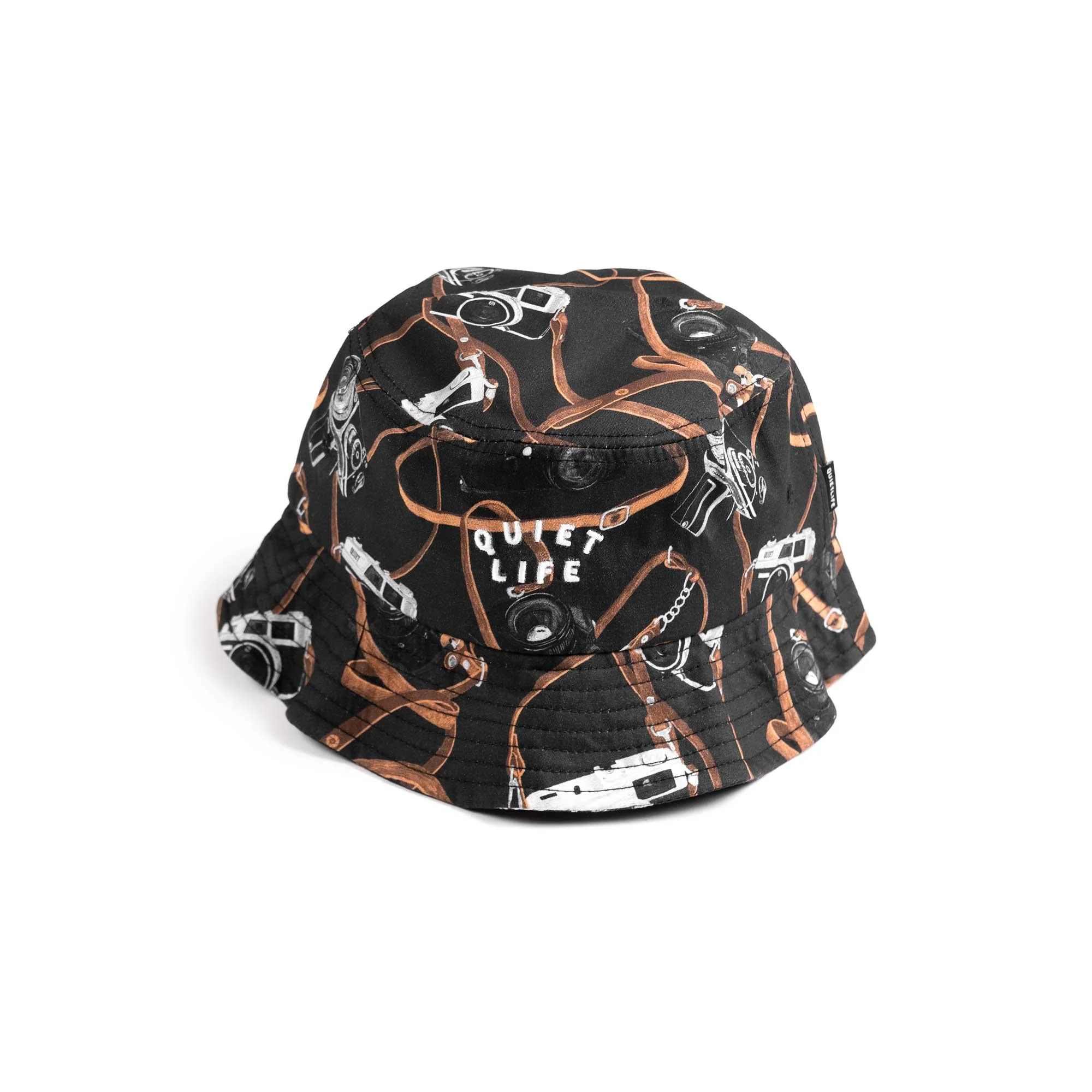 Quiet Life Camera Strap bucket hat, black