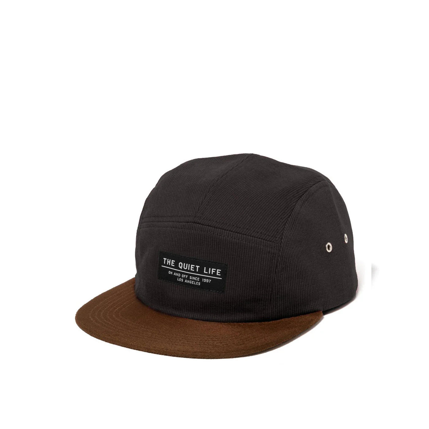 Quiet Life Cord Combo 5 panel hat, black