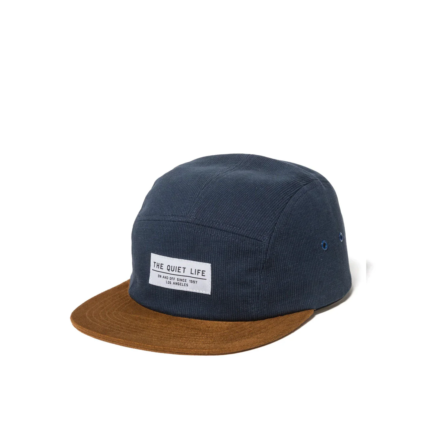 Quiet Life Cord Combo 5 panel hat, blue