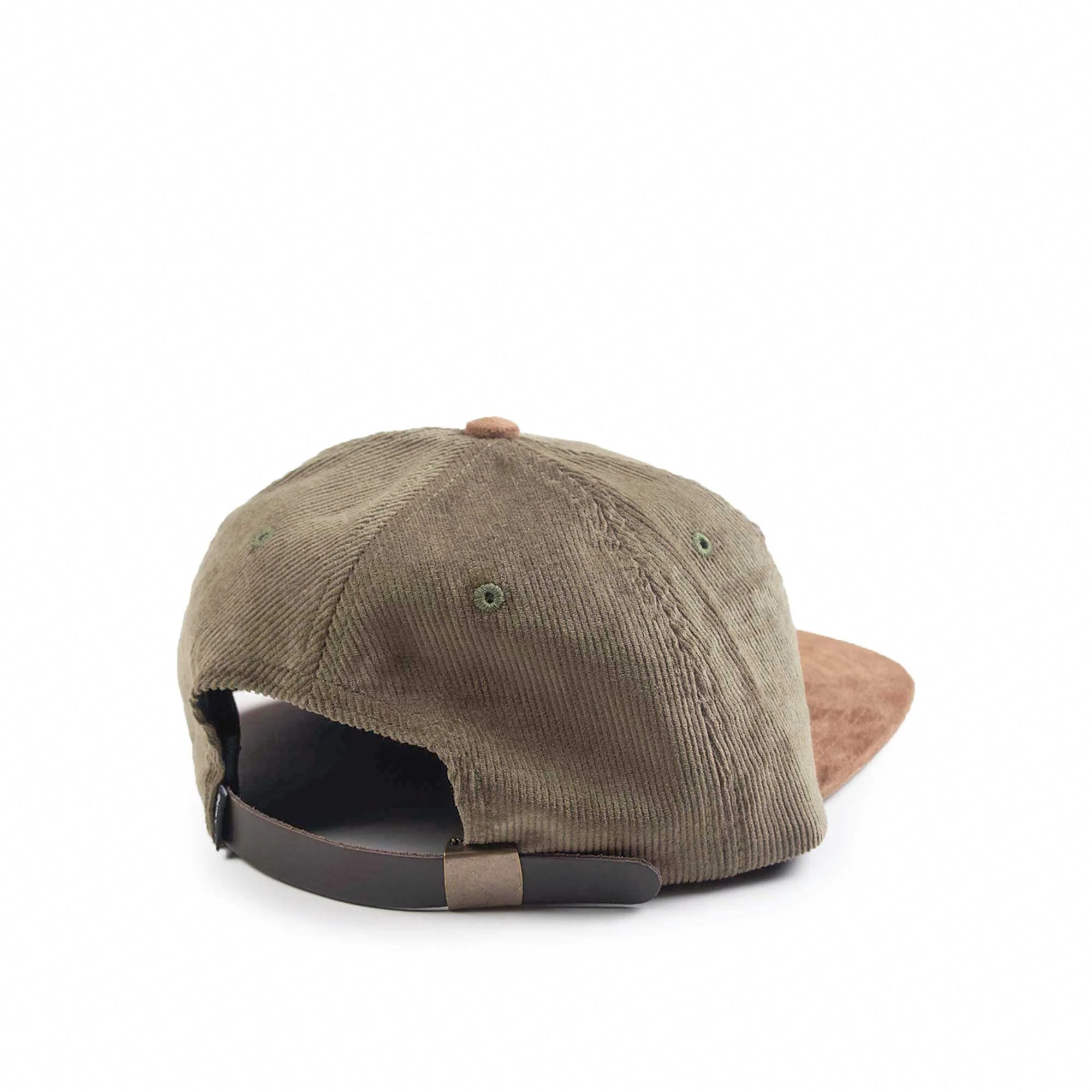 Quiet Life Cord Felt Patch polo hat, olive - Image 2