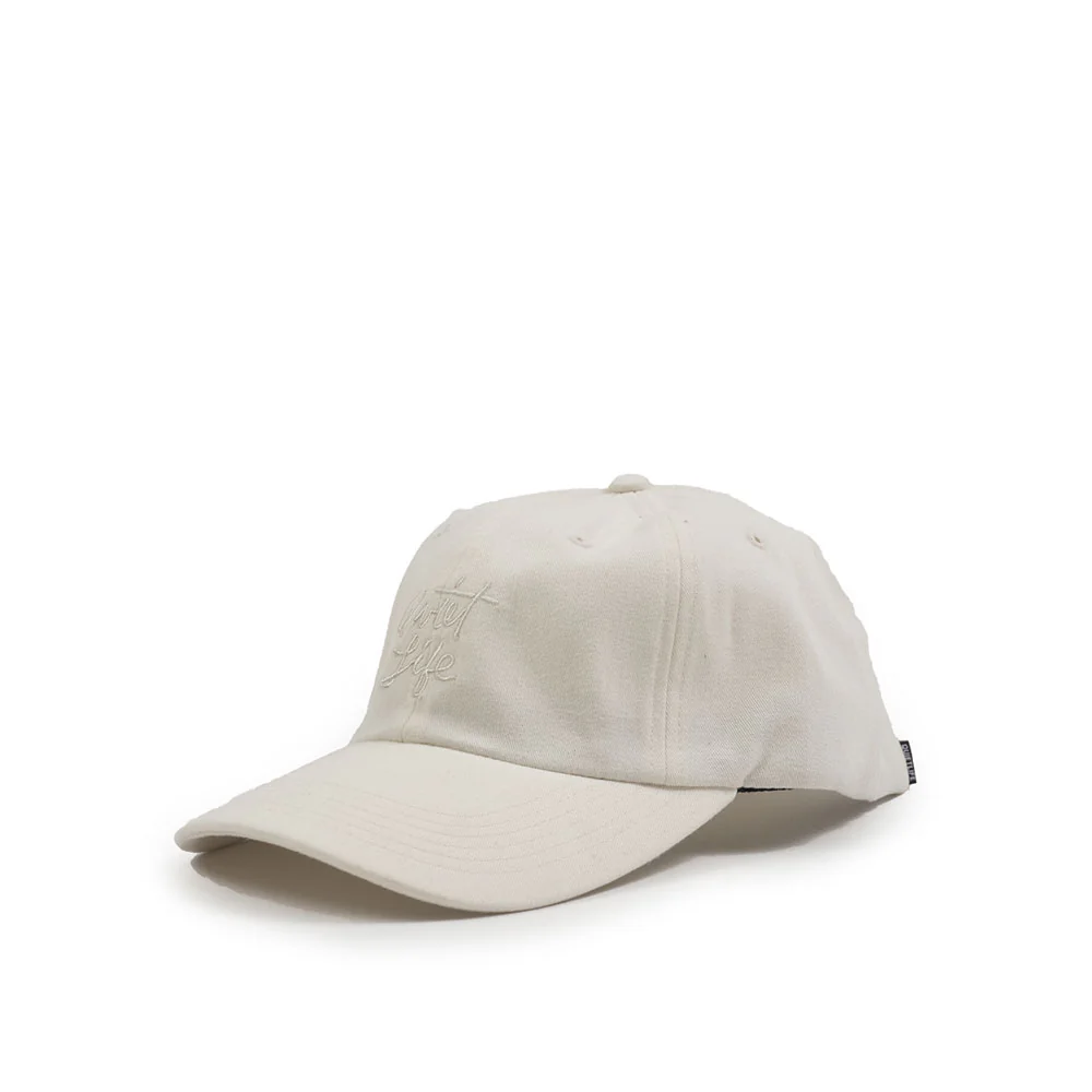 Quiet Life Cursive Polo hat, Khaki
