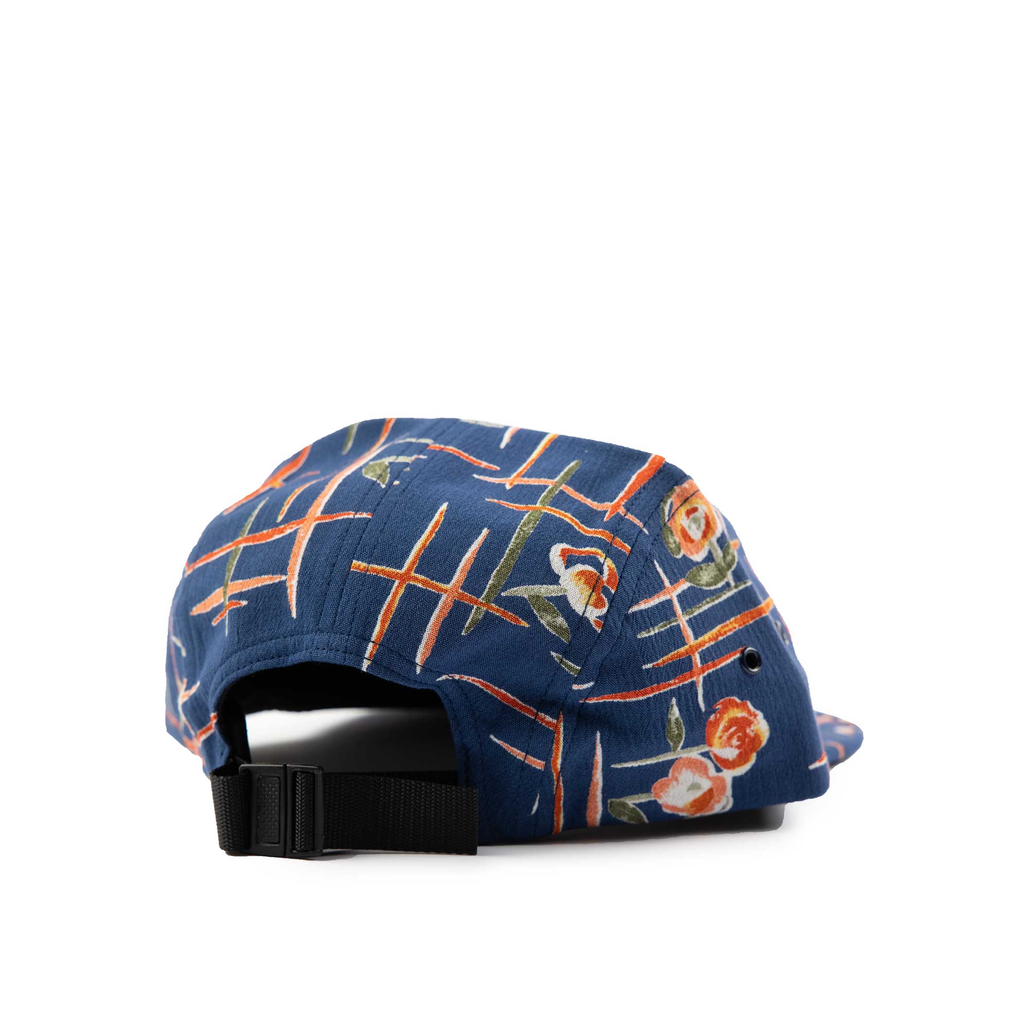 Quiet Life Deco 5 panel hat, blue/orange - Image 2