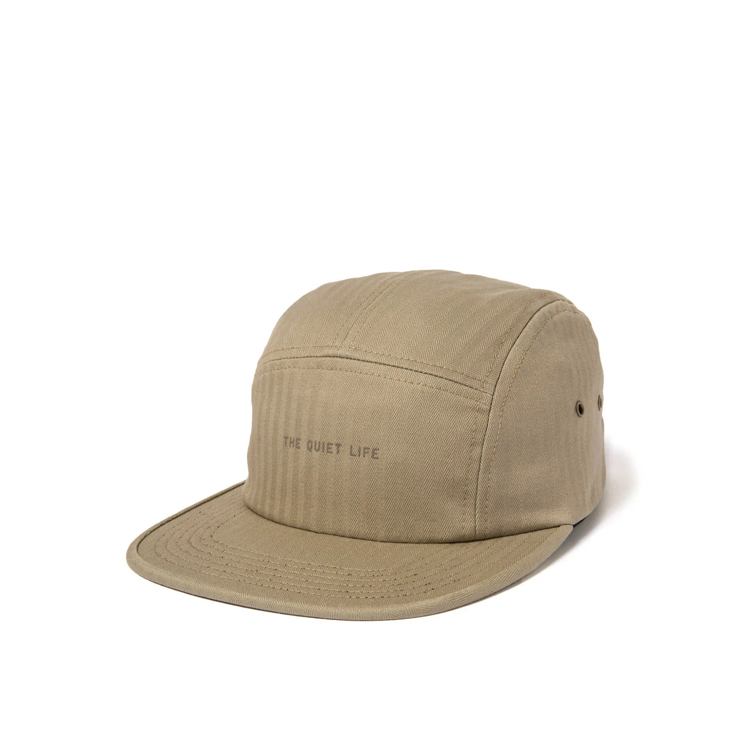 Quiet Life Herringbone 5-Panel Camper Hat - bark