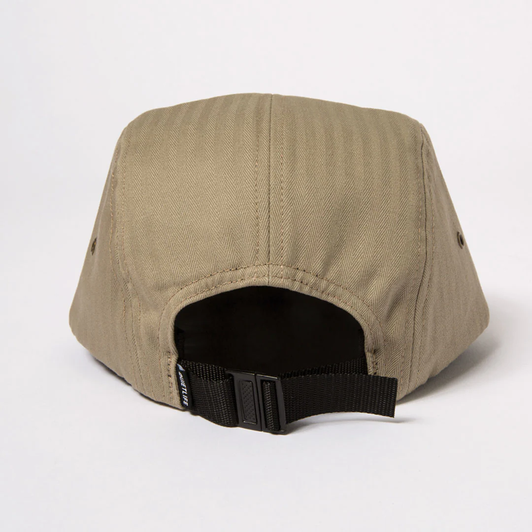 Quiet Life Herringbone 5-Panel Camper Hat - bark - Image 2