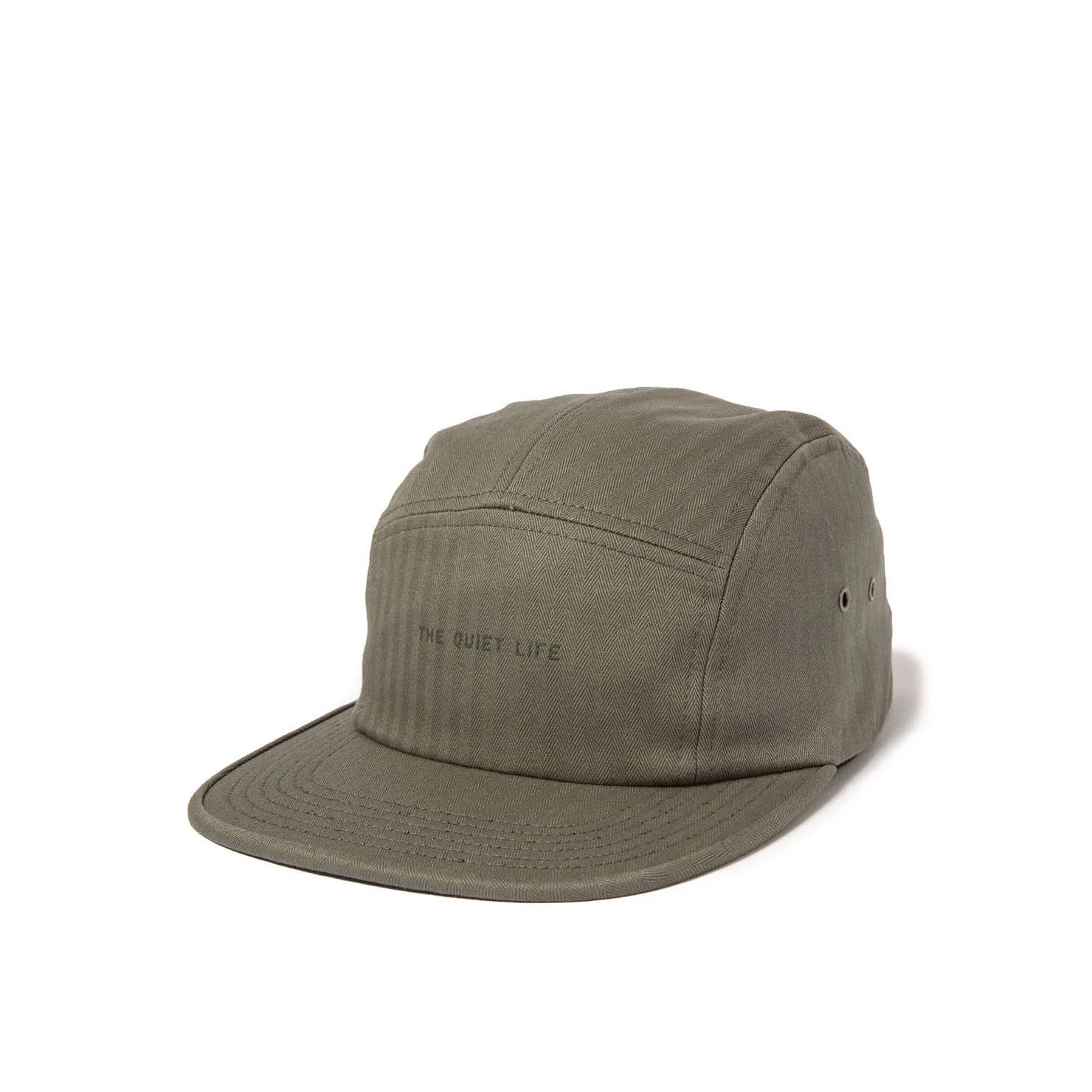 Quiet Life Herringbone 5-Panel Camper Hat - sage