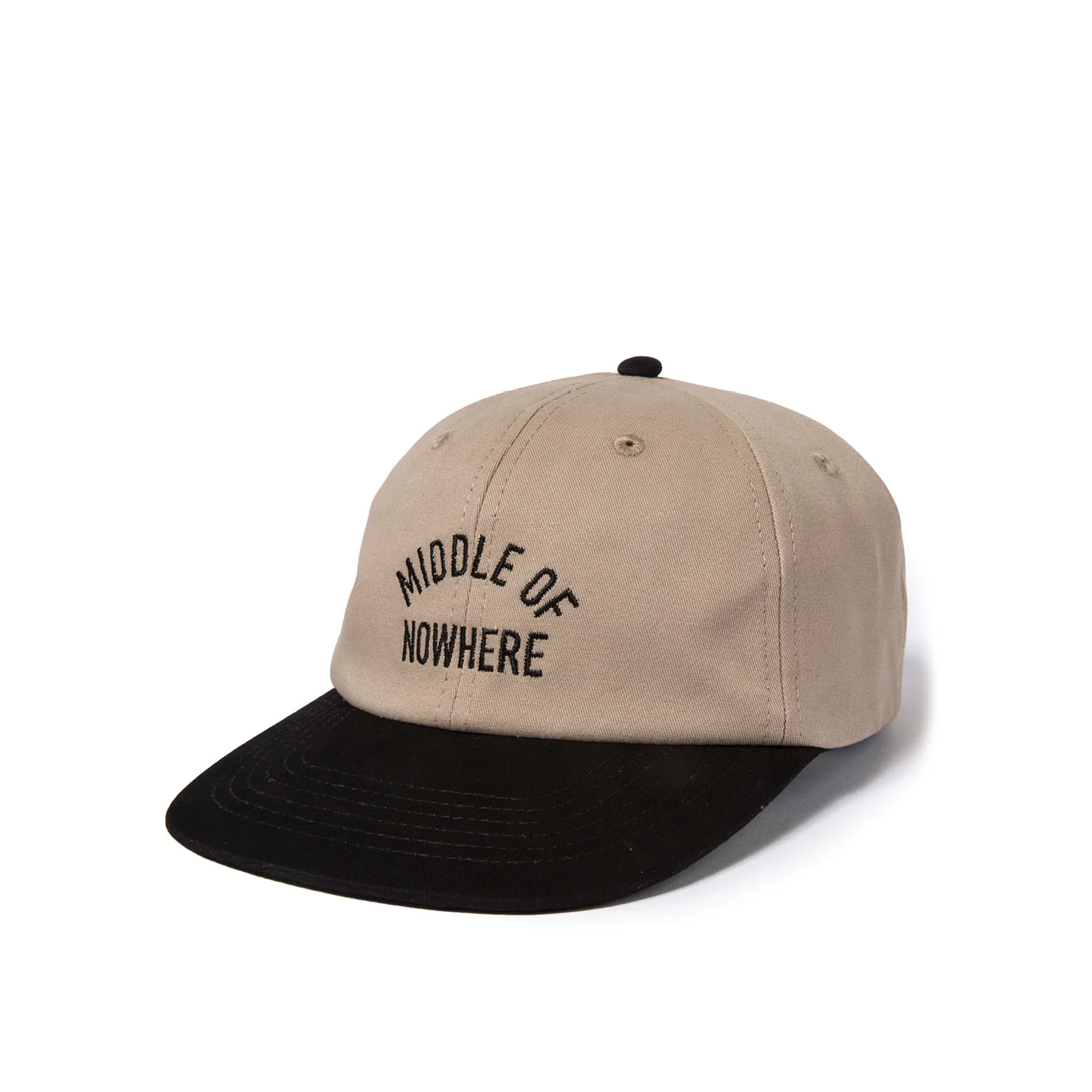 Quiet Life Middle of Nowhere Polo Hat - stone/black