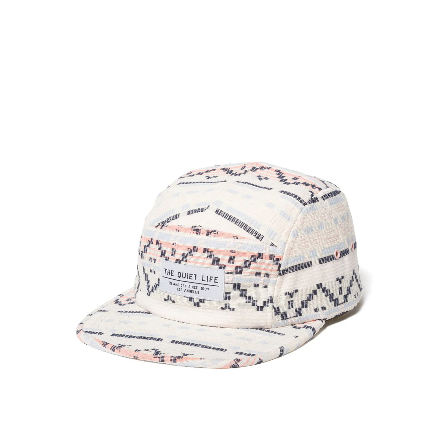 Quiet Life Phoenix  5 Panel Camper Hat, cream