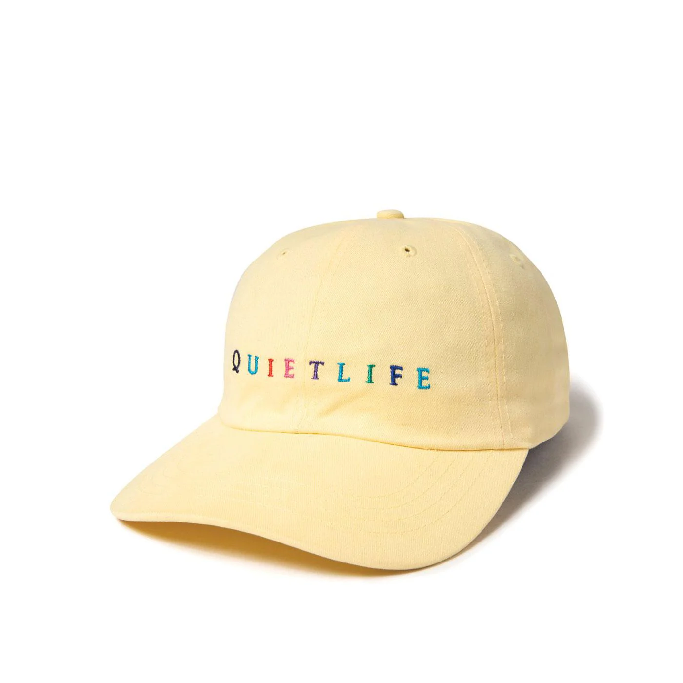 Quiet Life Rainbow Dad Hat, Yellow