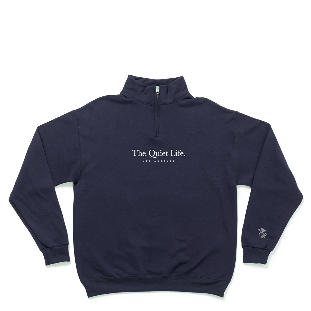 Quiet Life Serif Embroidery mockneck sweatshirt