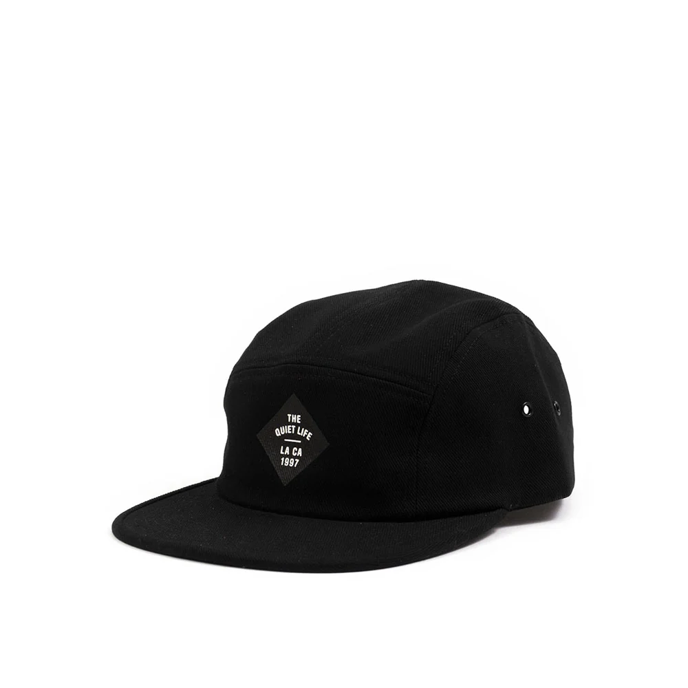 Quiet Life Traveler 5 panel hat, black