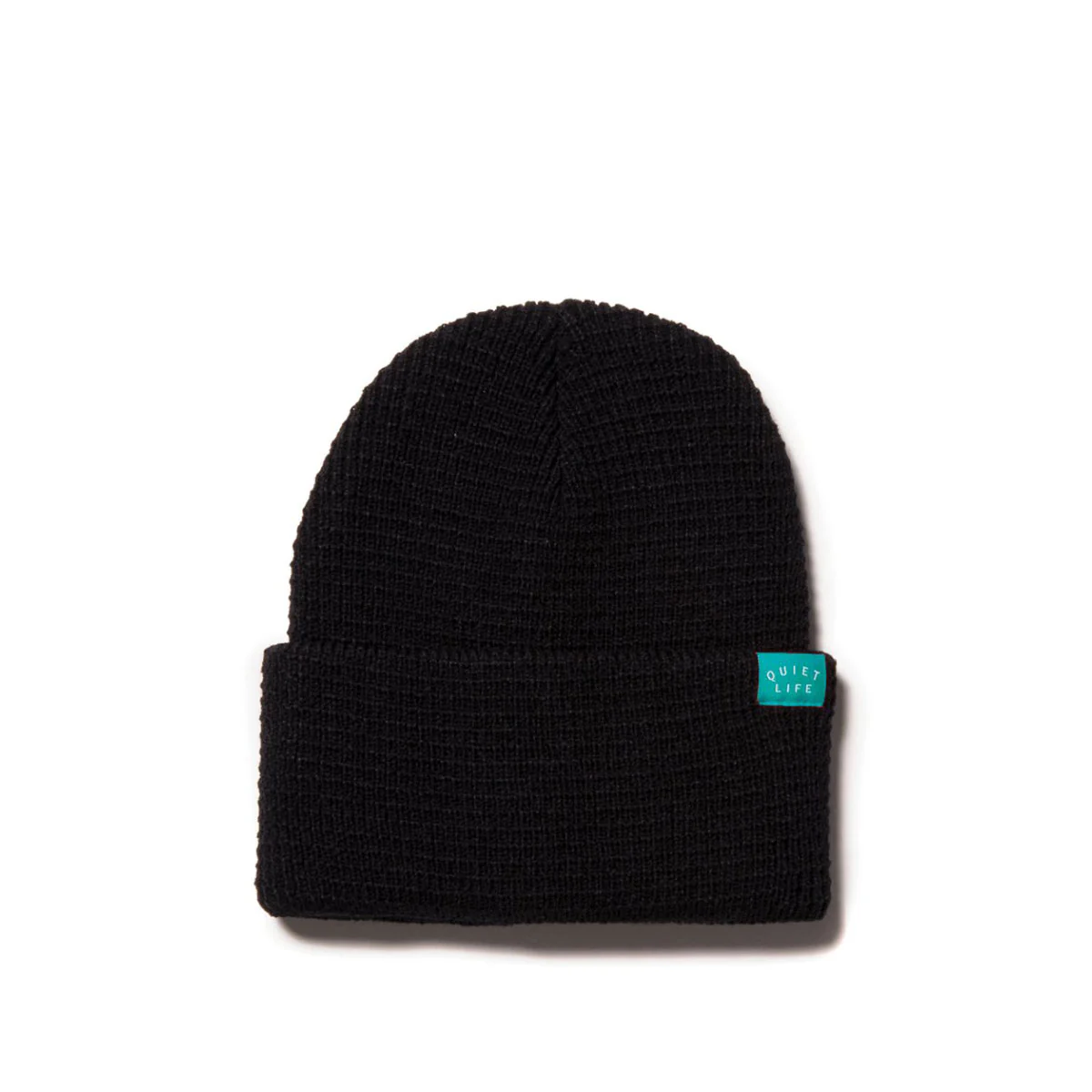 Quiet Life waffle beanie, black
