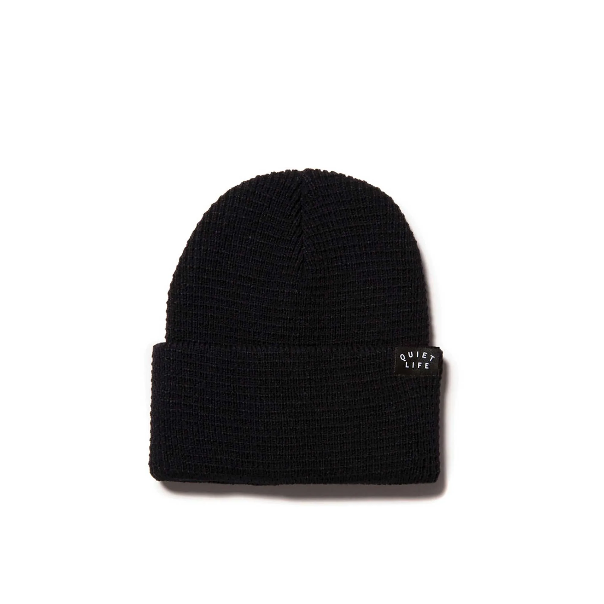 Quiet Life Waffle Beanie, Black
