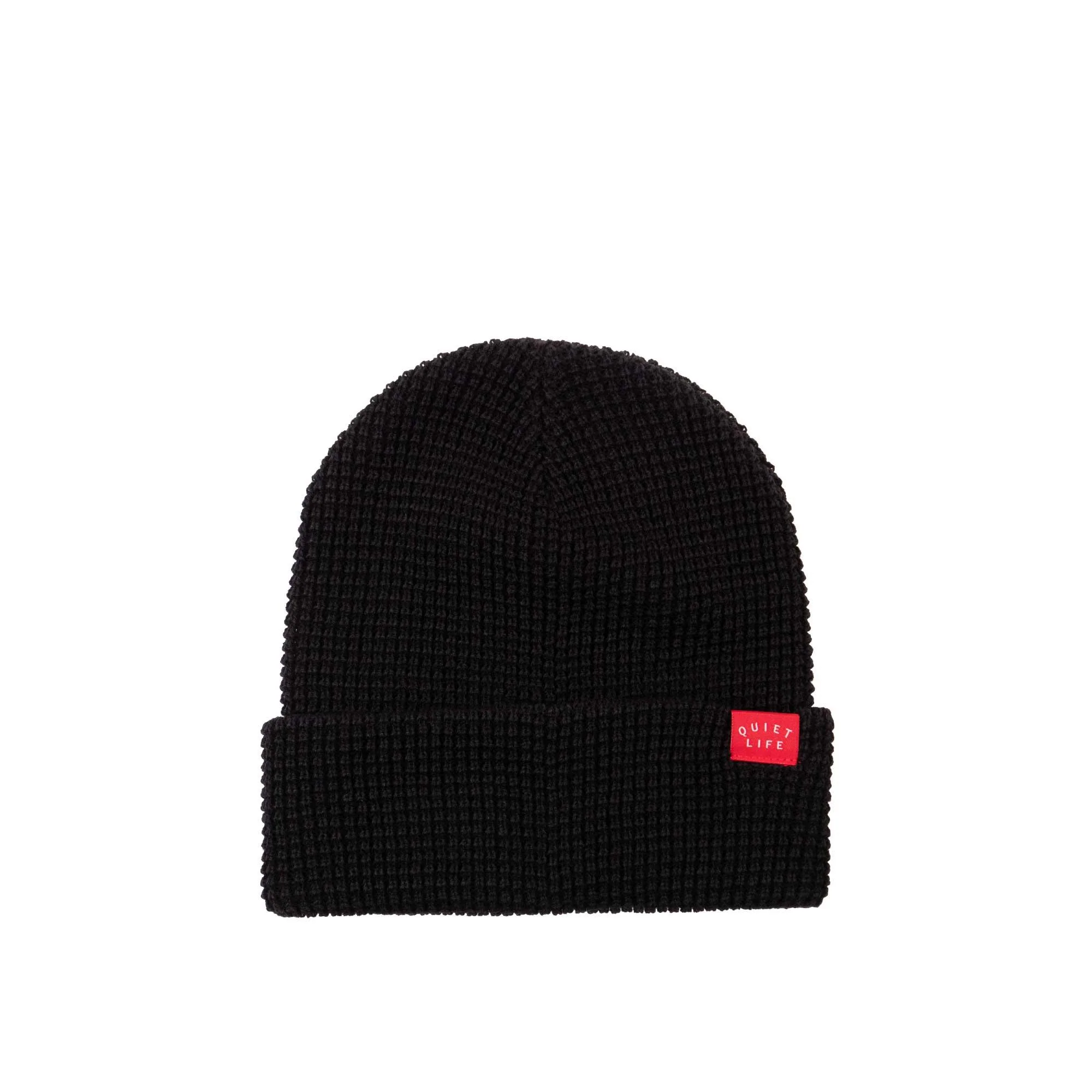 Quiet Life Waffle beanie, black