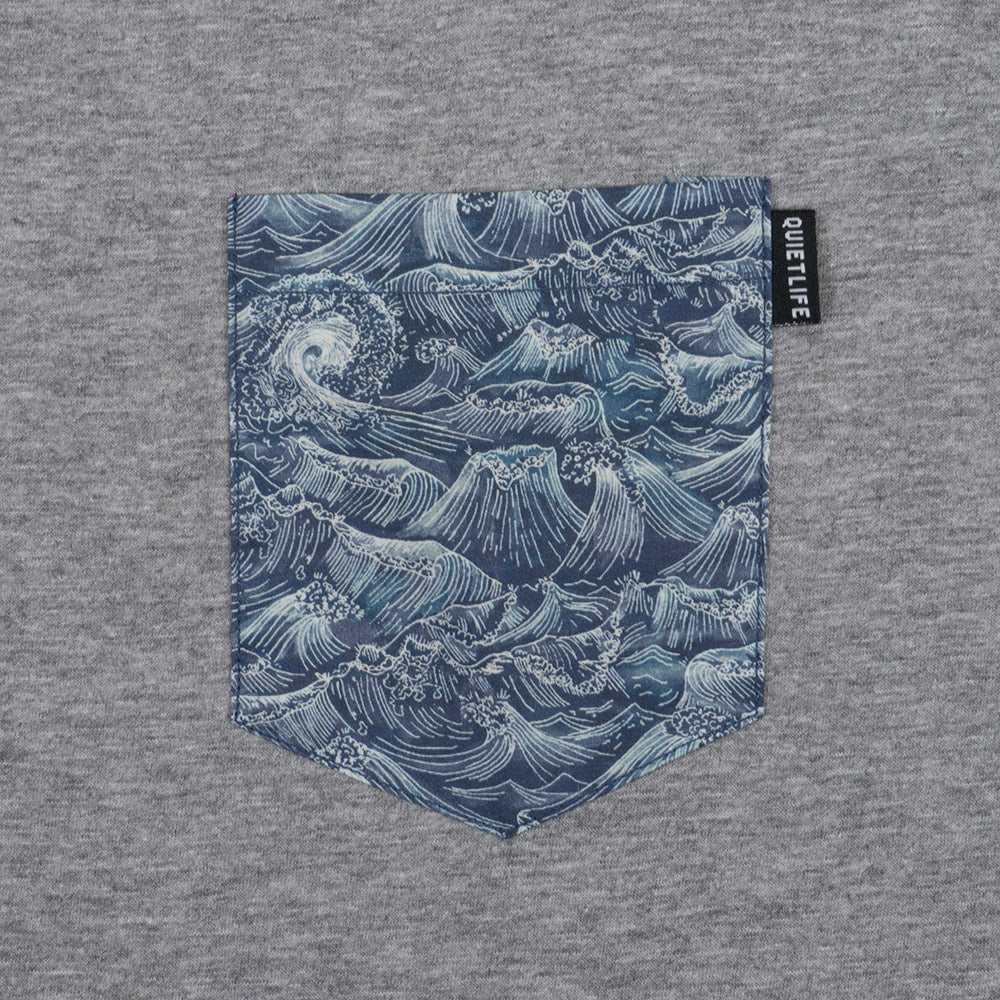 Quiet Life Wave premium pocket tee - Image 2