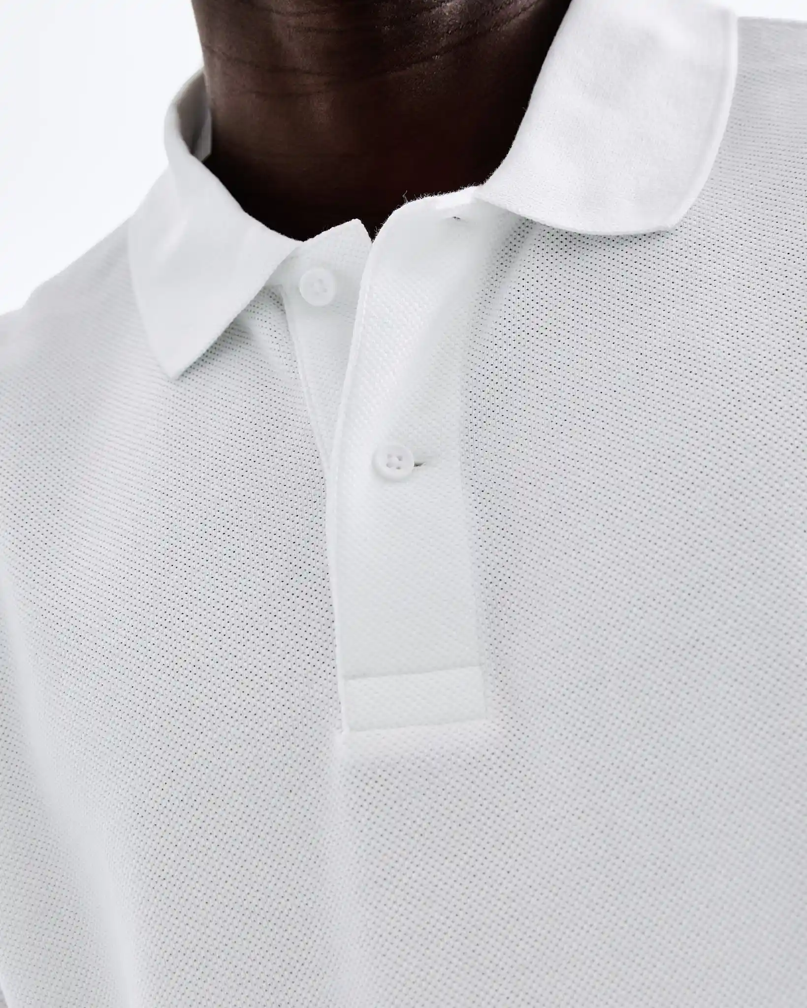 Reigning Champ Academy Long Sleeve Polo, white - Image 2