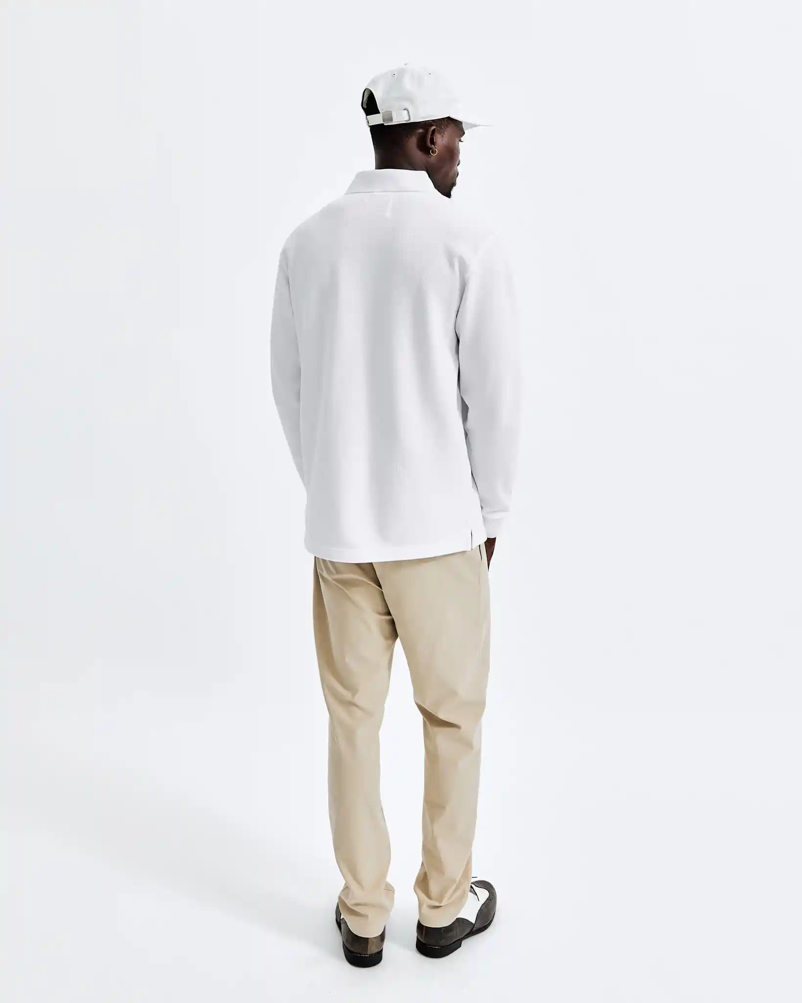 Reigning Champ Academy Long Sleeve Polo, white - Image 7