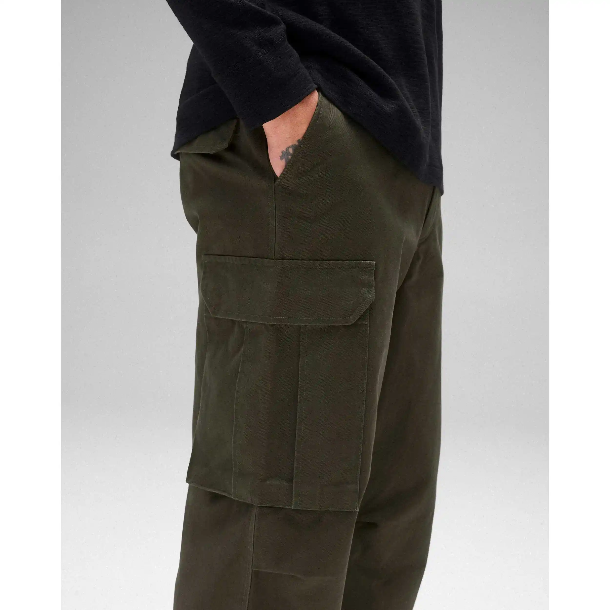 Reigning Champ Chino Keeper Pant, dark olive - Image 7