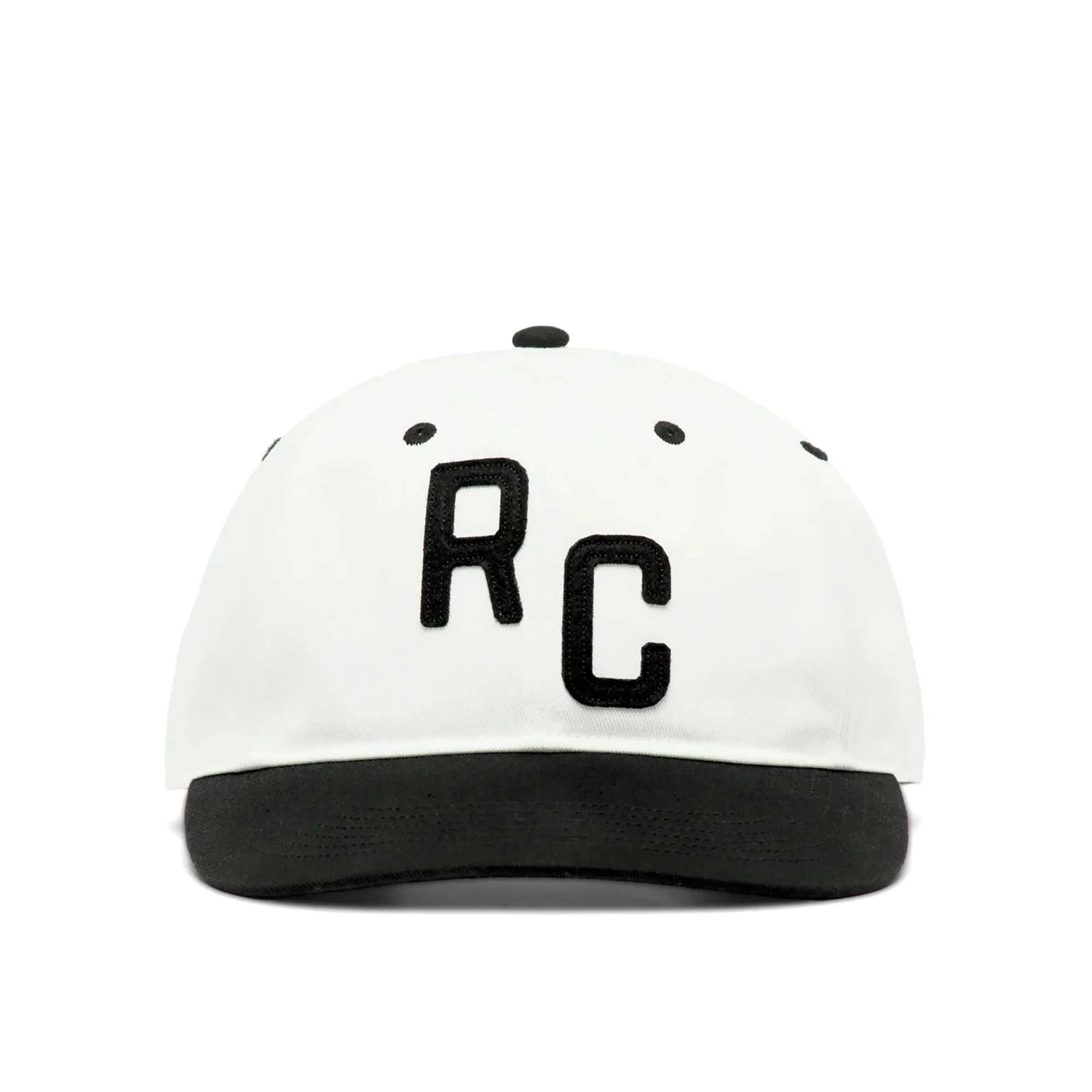 Reigning Champ Colour Block Ball Cap, Black-Ivory - Image 3
