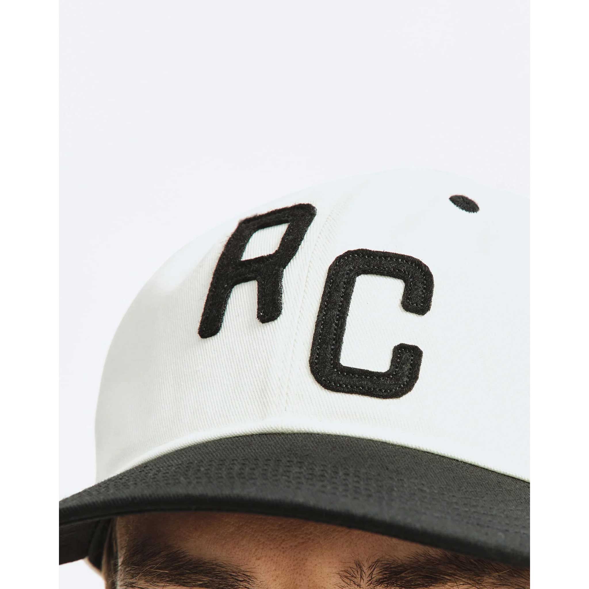 Reigning Champ Colour Block Ball Cap, Black-Ivory - Image 6