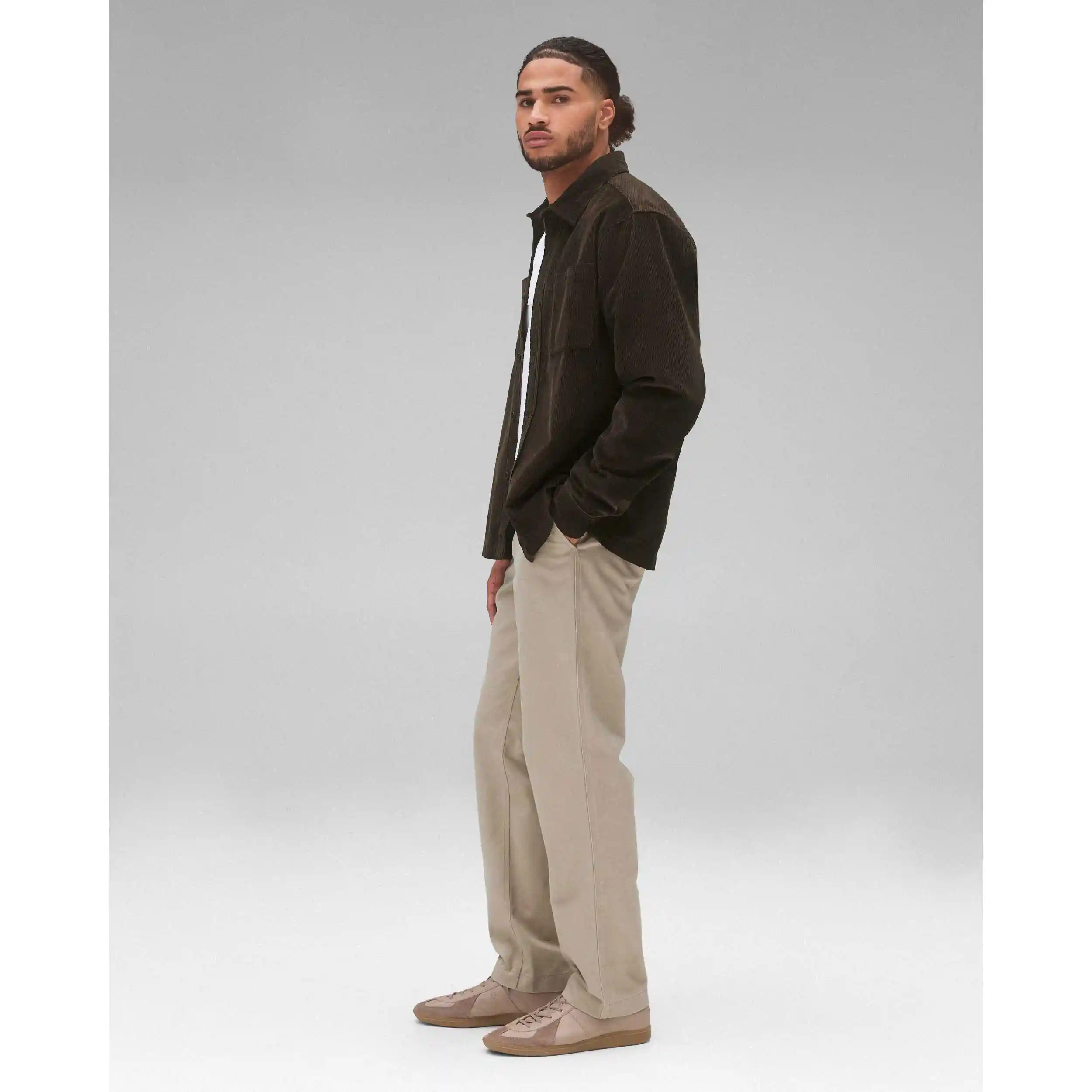 Reigning Champ Corduroy Campus Overshirt, coffee - Image 5