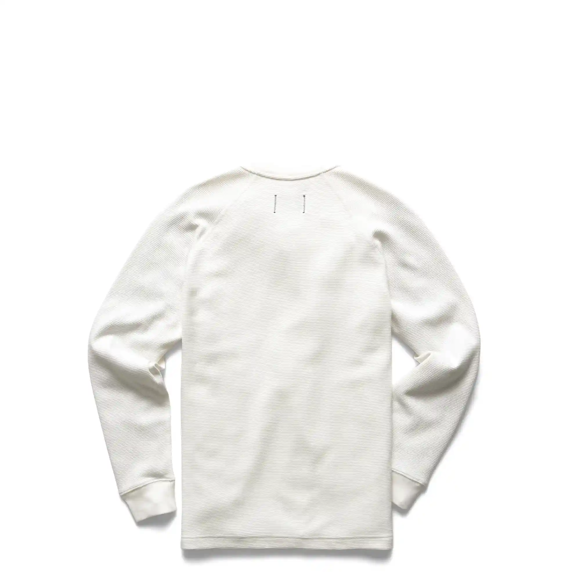 Reigning Champ Flatback Waffle Long Sleeve, ivory - Image 2