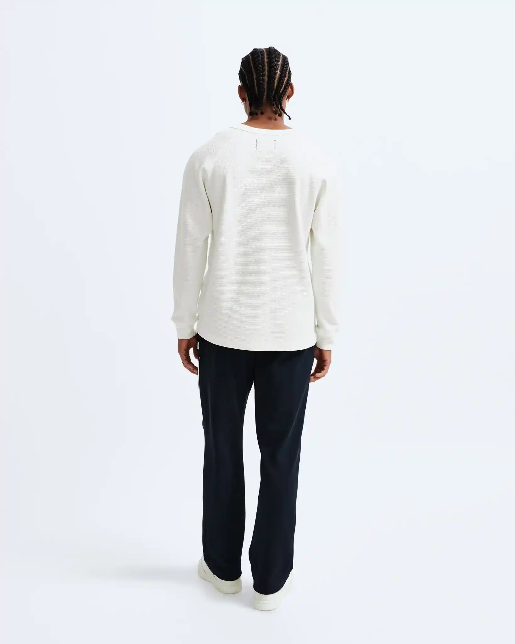 Reigning Champ Flatback Waffle Long Sleeve, ivory - Image 5