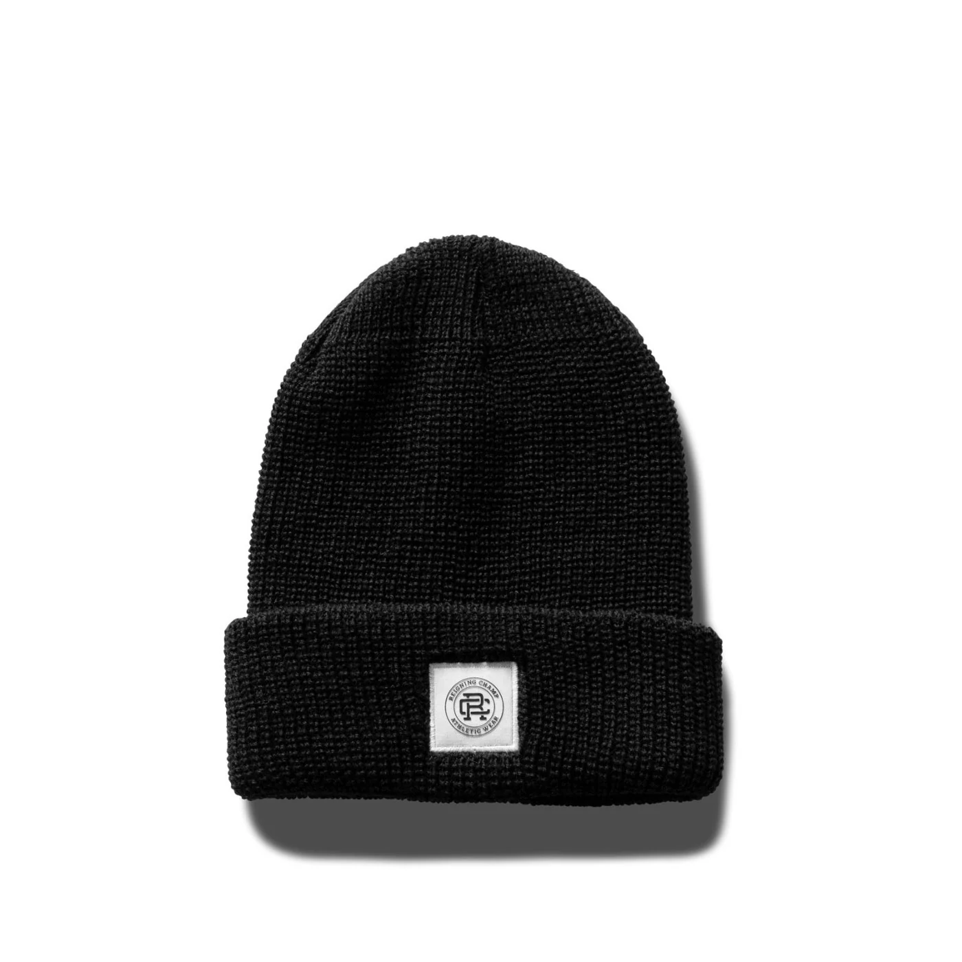 Reigning Champ Knit Merino Wool Beanie, Black