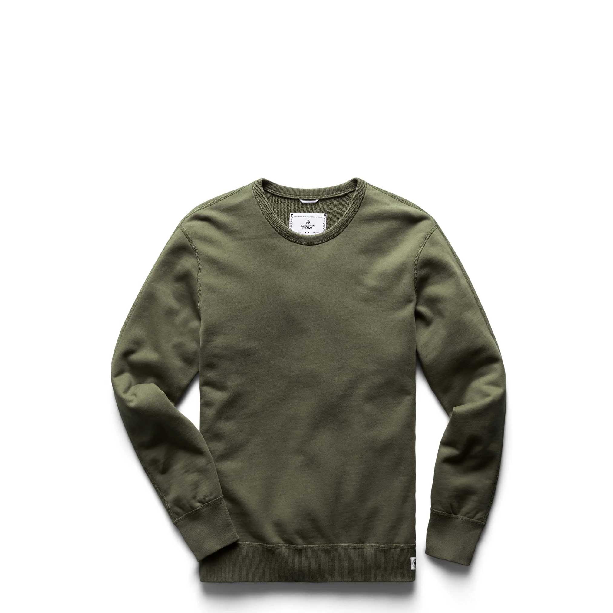 Reigning Champ Knit Mid Weight Terry Long Sleeve Crew Neck