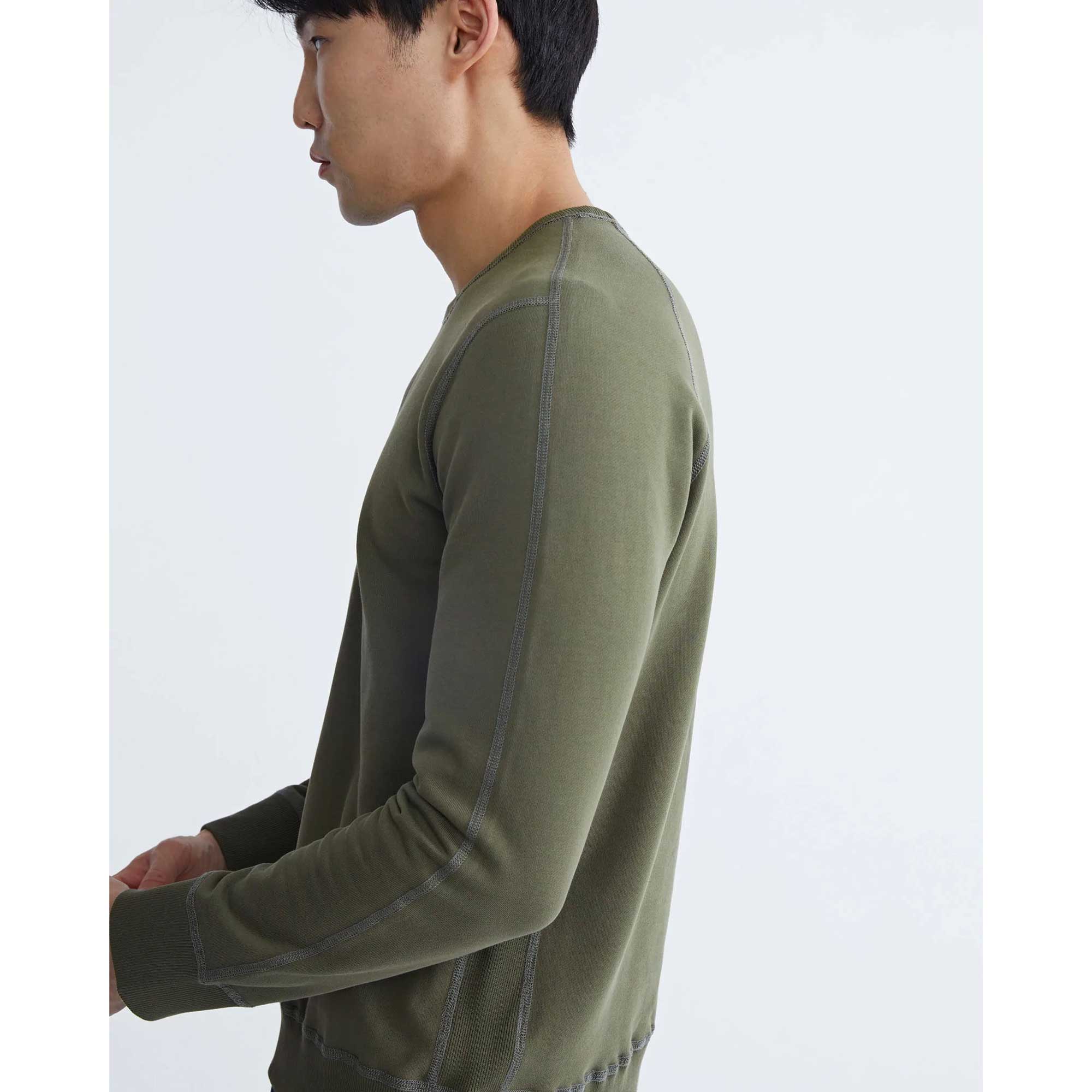 Reigning Champ Knit Mid Weight Terry Long Sleeve Crew Neck - Image 3