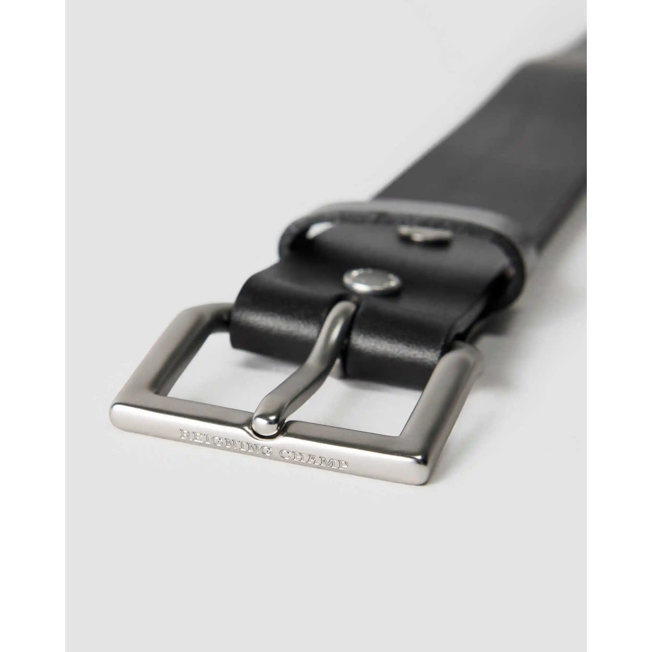 Reigning Champ Leather Belt, black - Image 3