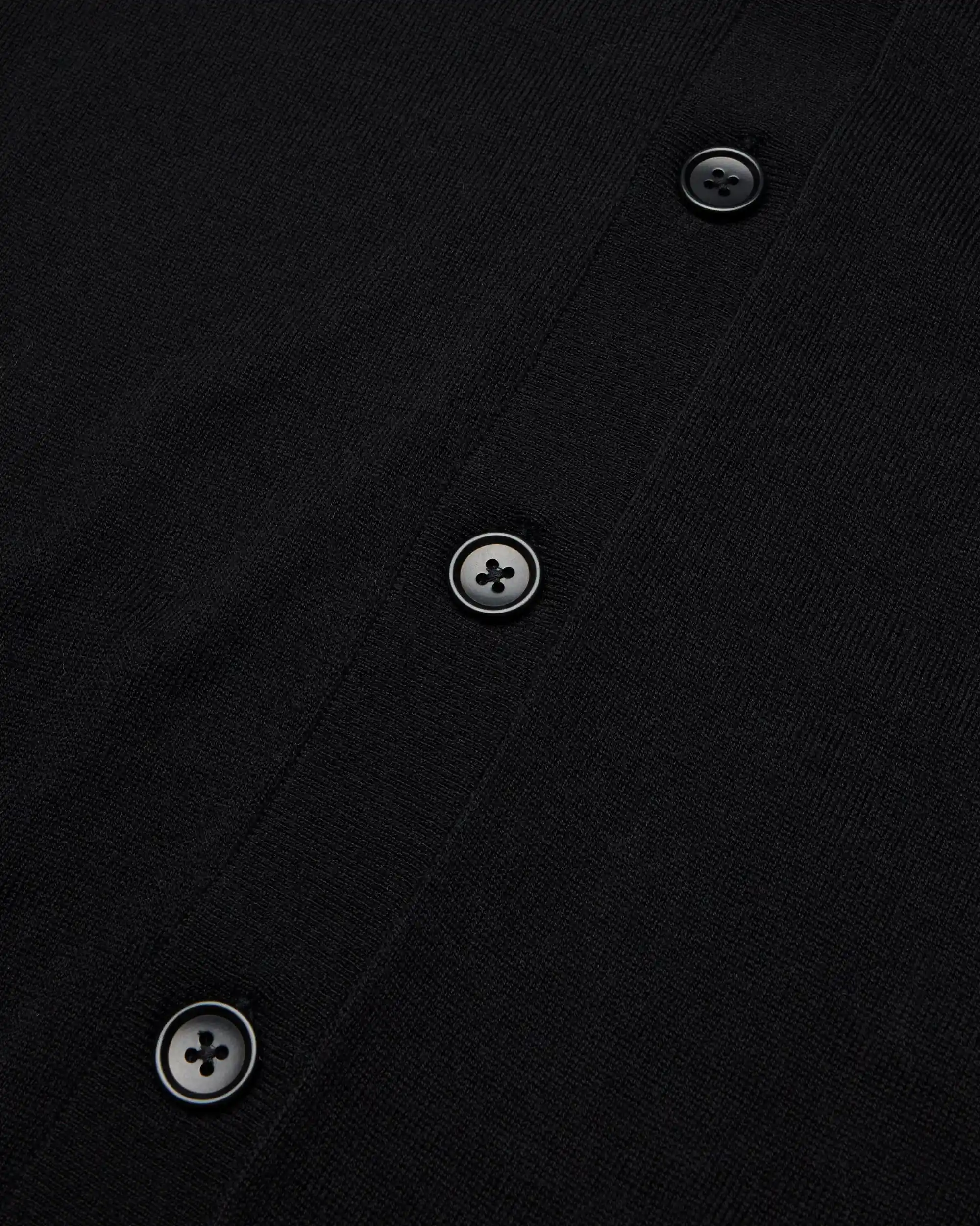 Reigning Champ Lightweight Merino Harry Cardigan, black - Image 7