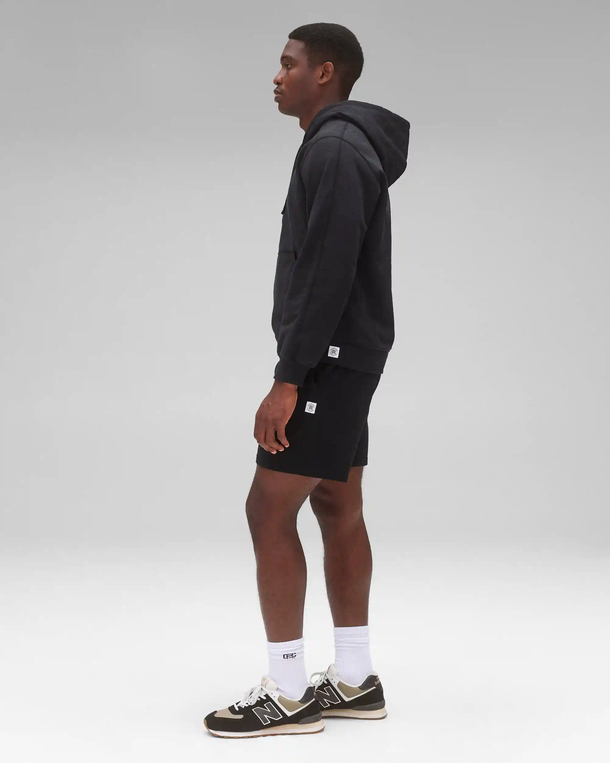 Reigning Champ Lightweight Terry 6" Sweatshort, black - Image 4