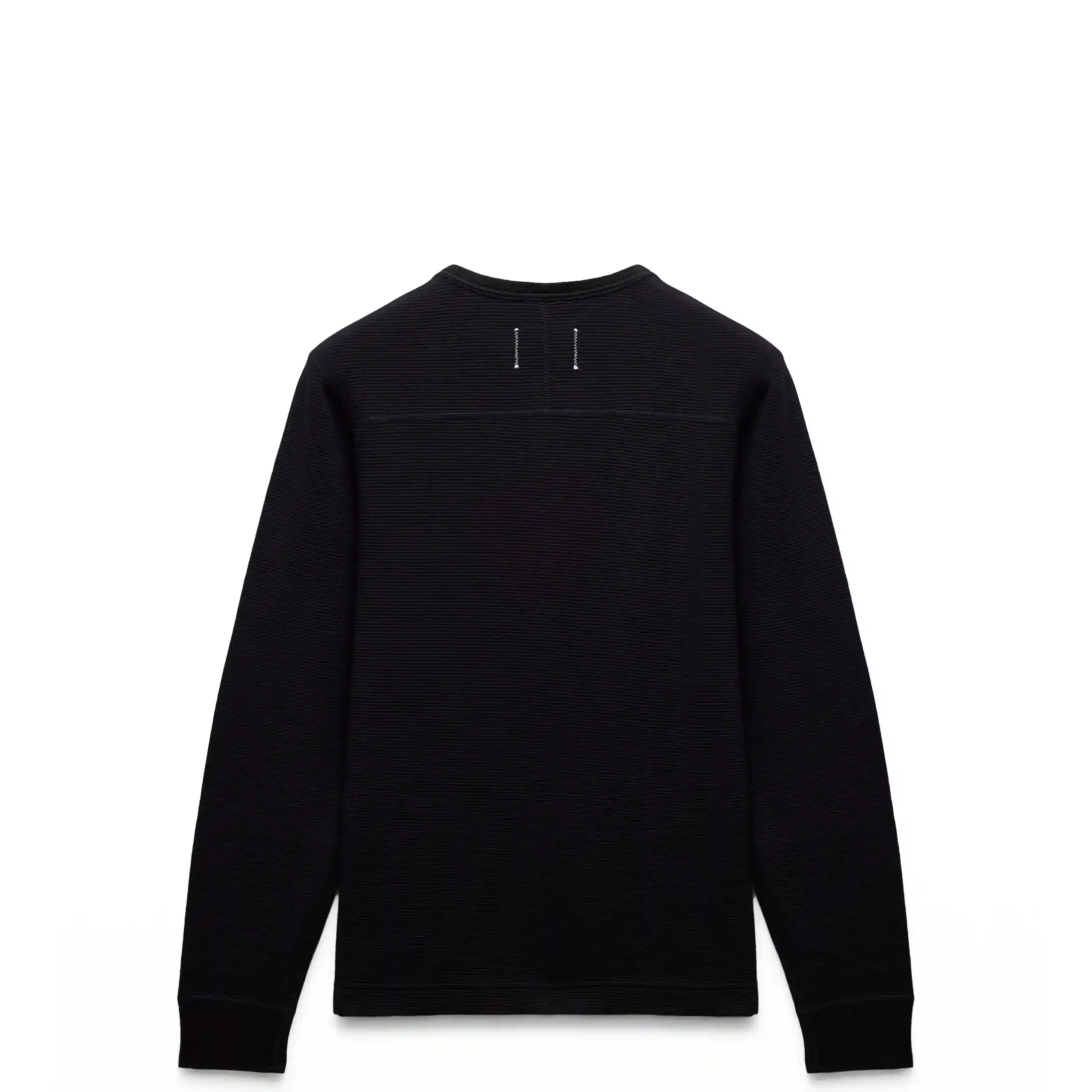 Reigning Champ Lightweight Waffle Henley, black - Image 7
