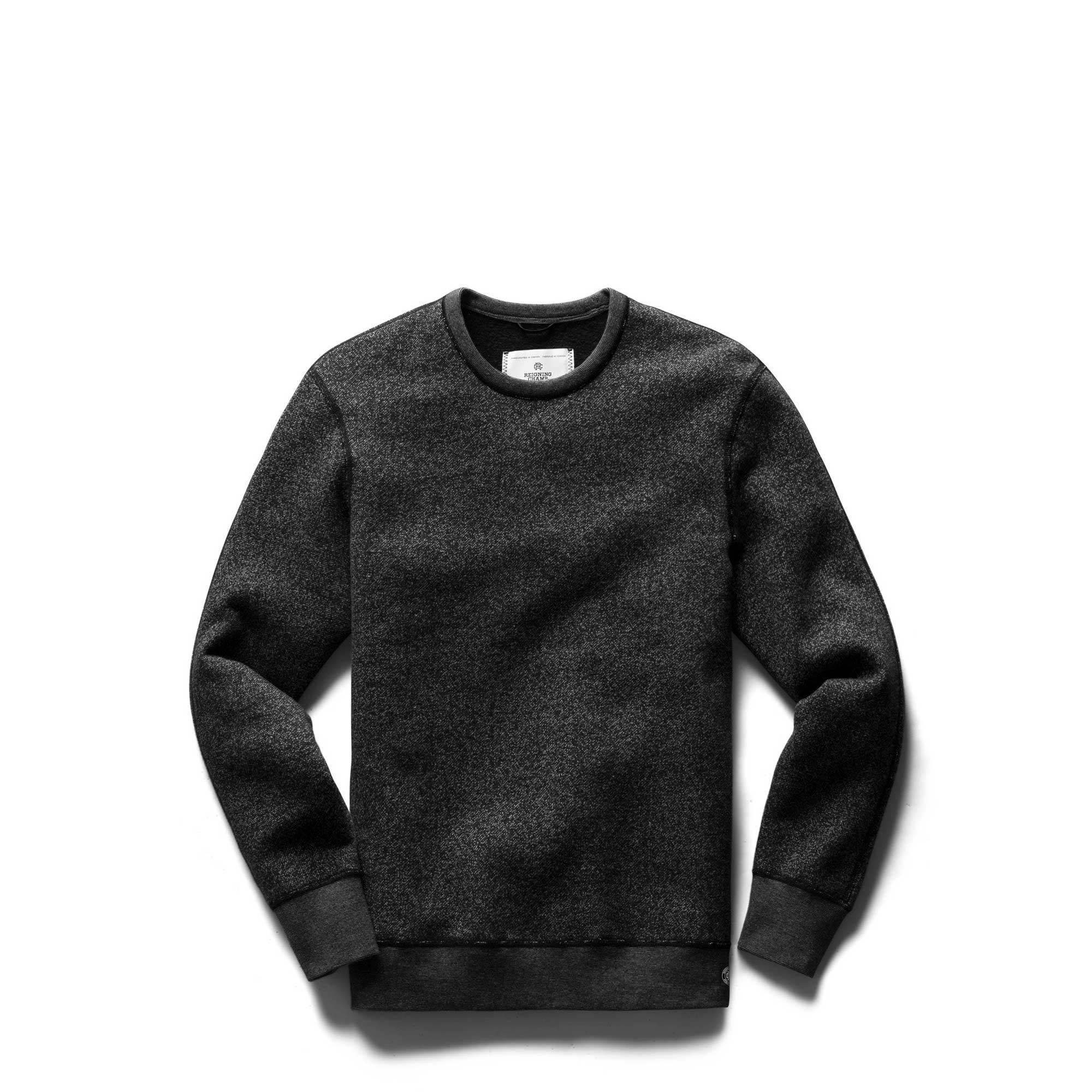 Reigning Champ Mens Knit Tiger Fleece Long Sleeve Crewneck