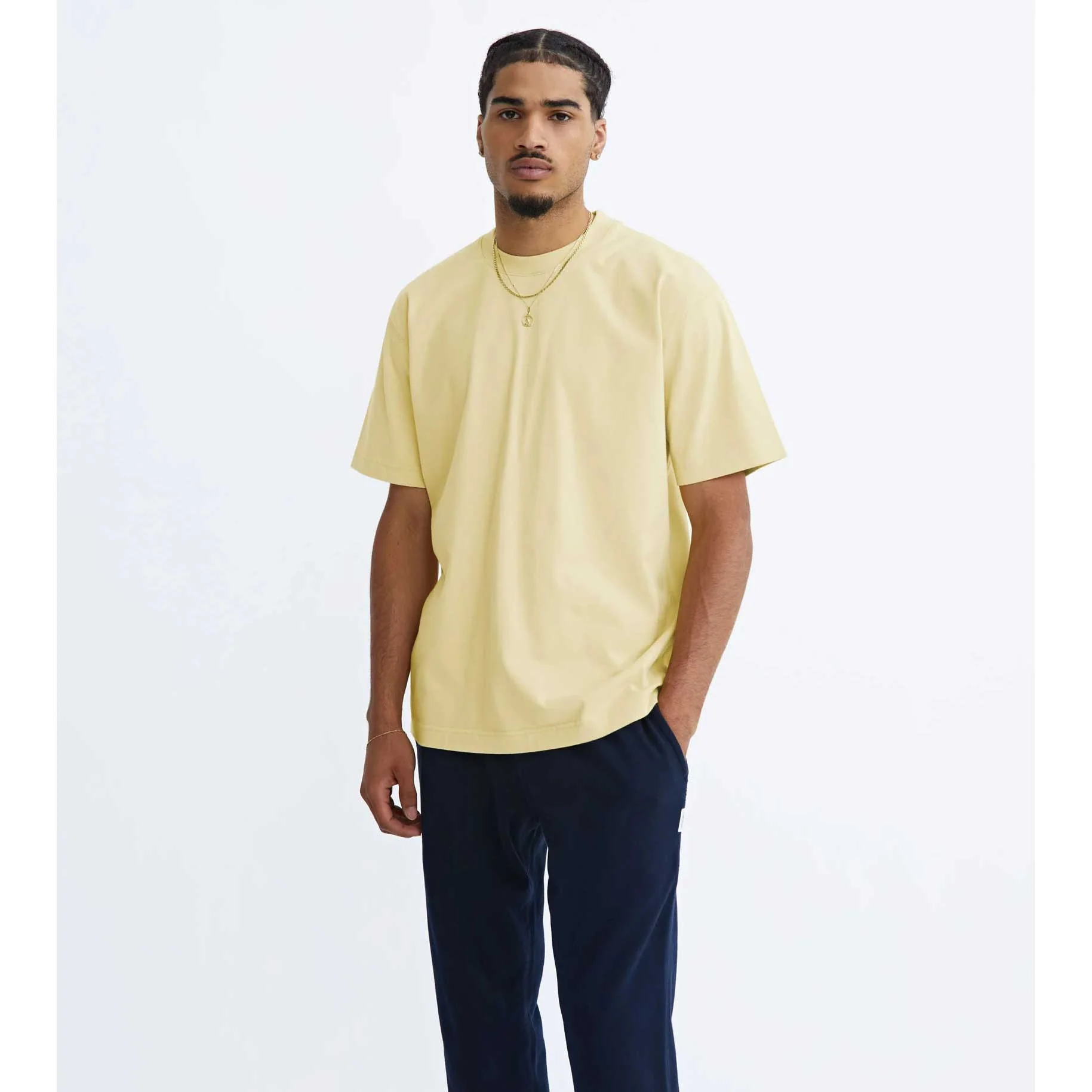 Reigning Champ Mens Midweight Jersey T-Shirt - Image 2