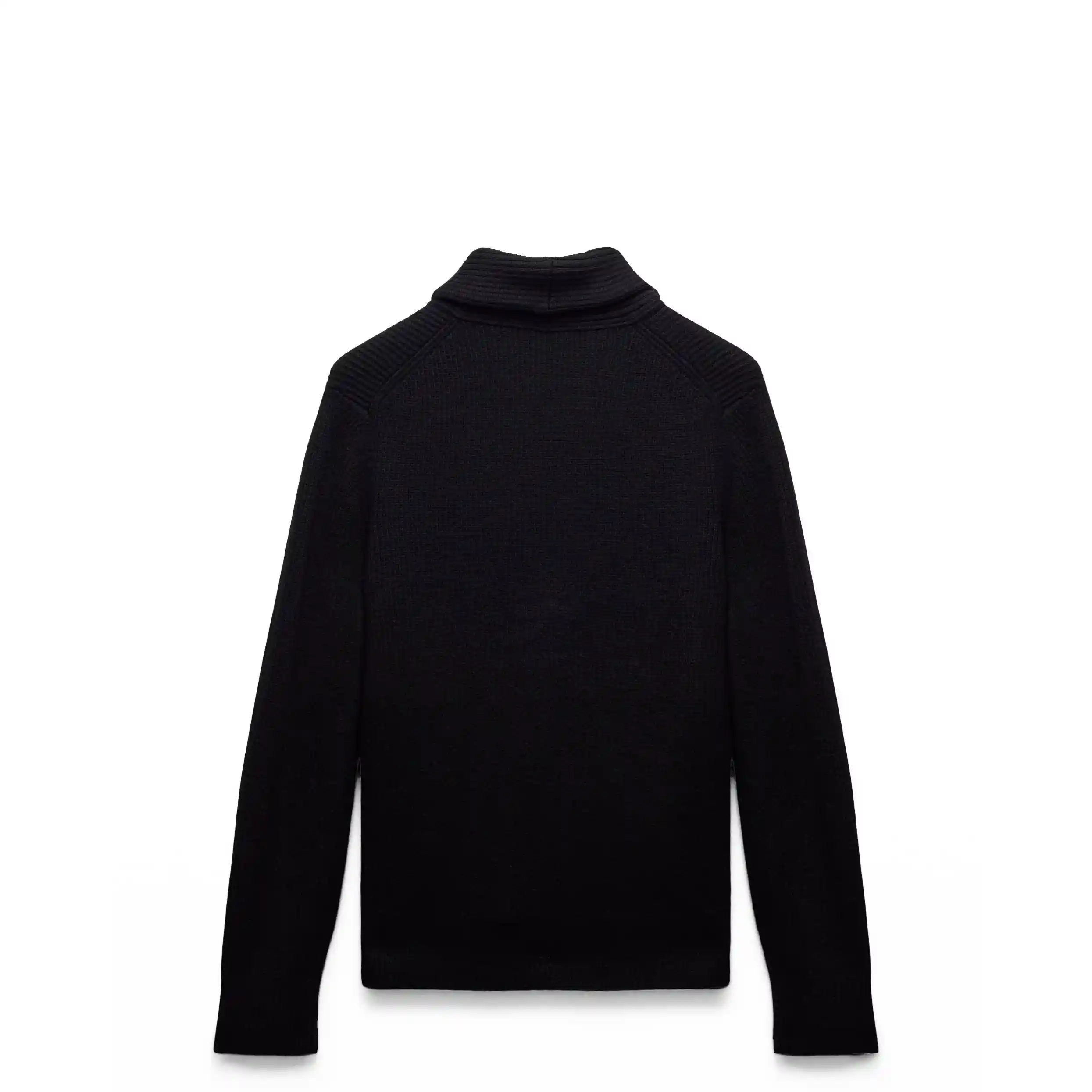 Reigning Champ Merino Rib Vinnie Shawl Cardigan, black - Image 6