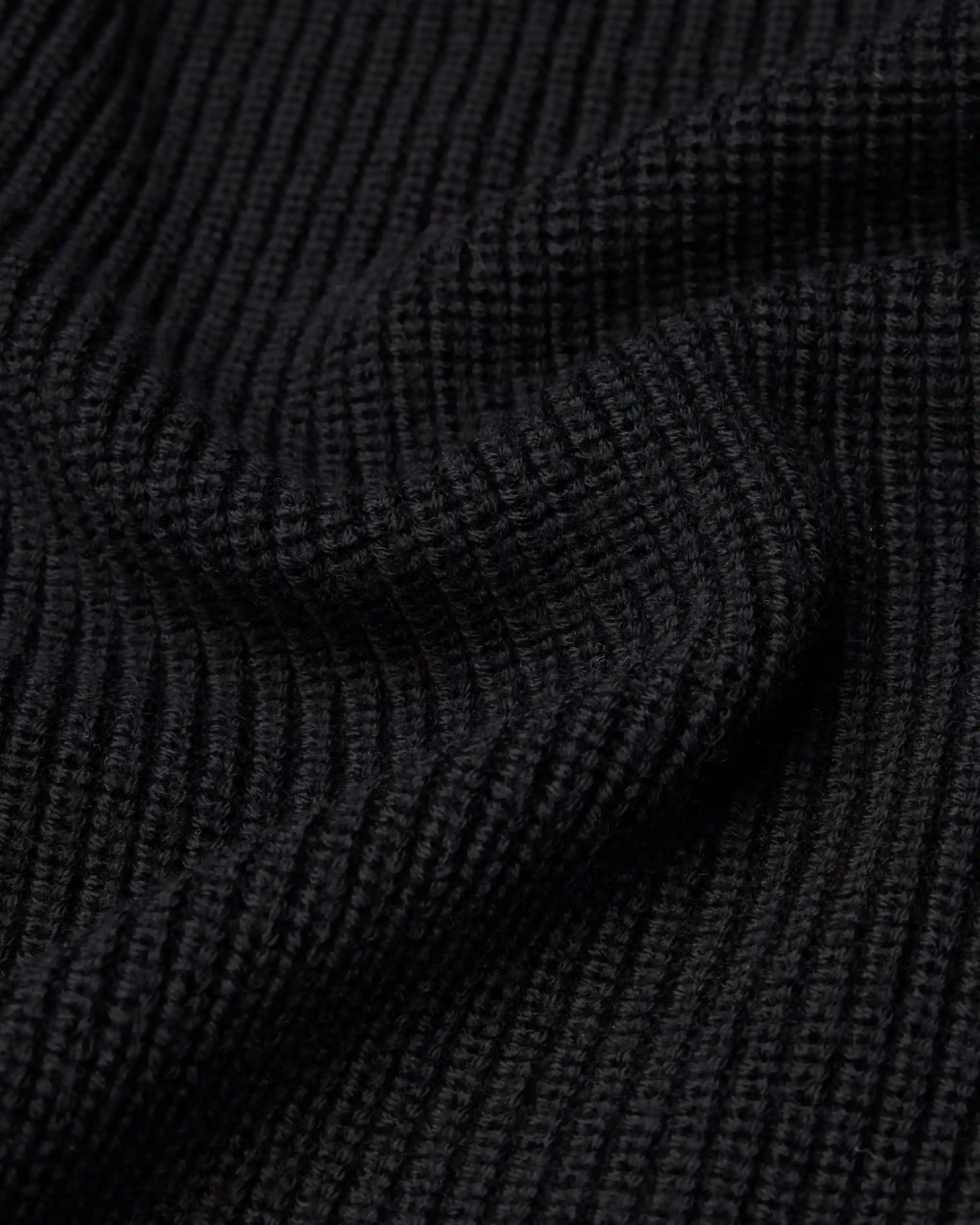 Reigning Champ Merino Rib Vinnie Shawl Cardigan, black - Image 8
