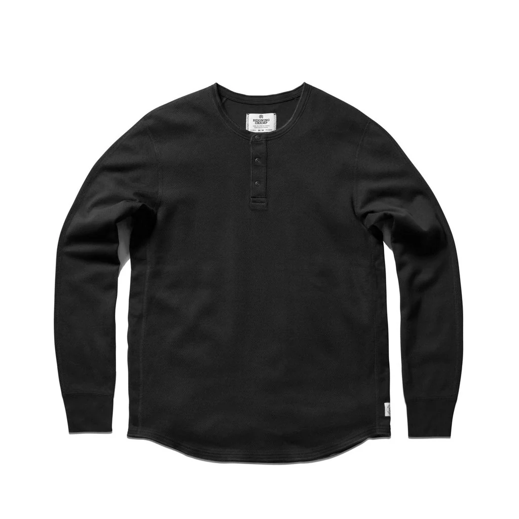 Reigning Champ Mesh Flatback LS Henley