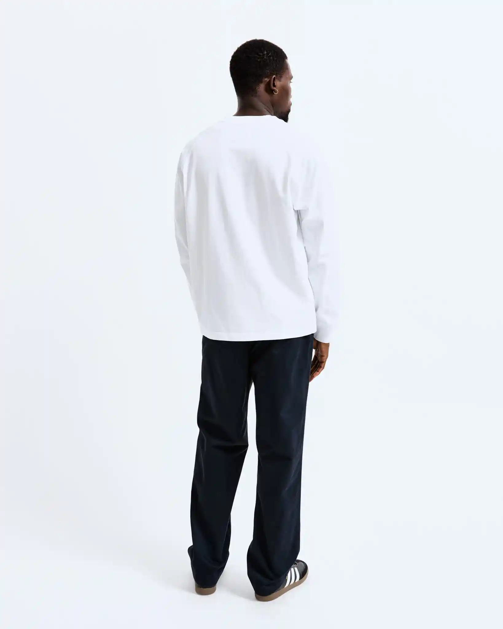Reigning Champ Midweight Jersey Classic Long Sleeve, white - Image 7