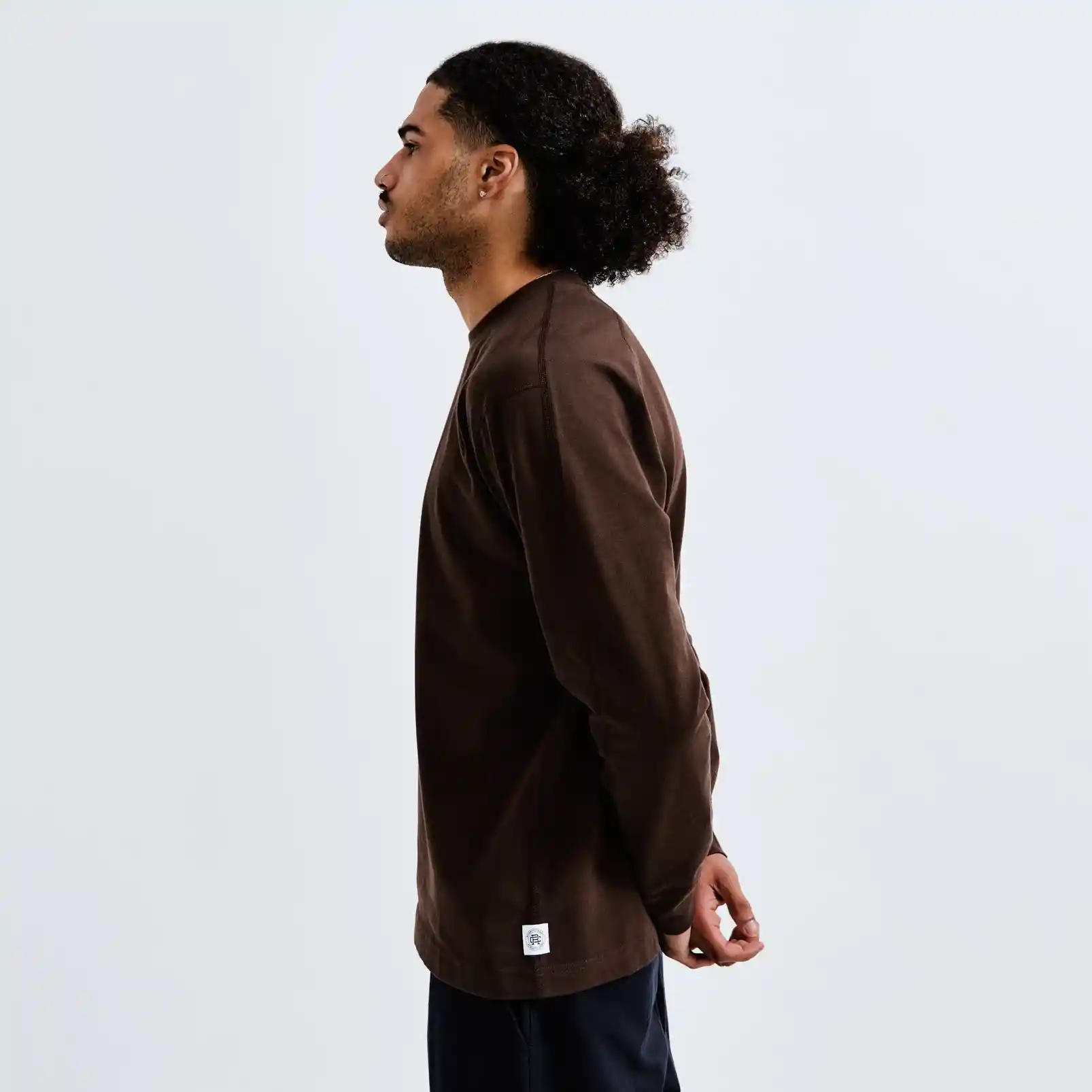 Reigning Champ Midweight Jersey Long Sleeve, sable - Image 8