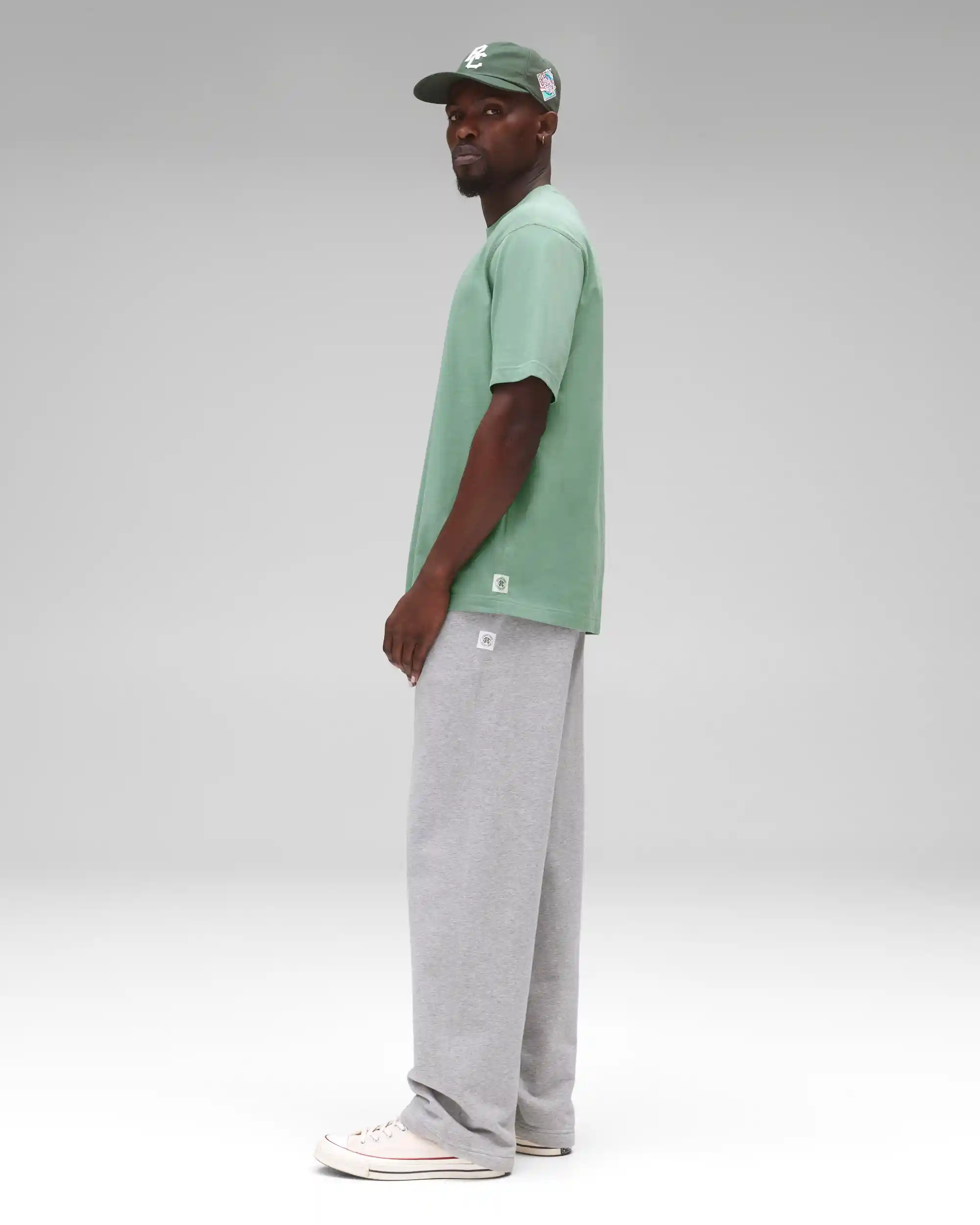 Reigning Champ Midweight Jersey Standard T-Shirt, sage - Image 4
