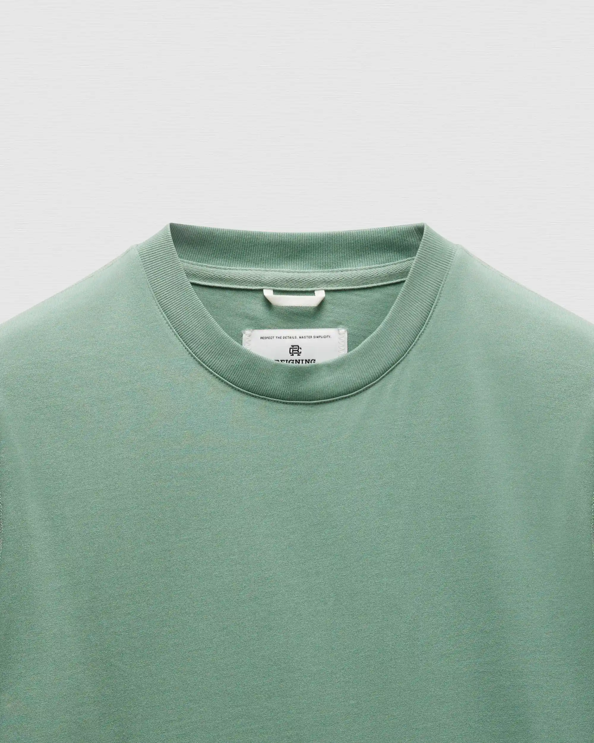 Reigning Champ Midweight Jersey Standard T-Shirt, sage - Image 7