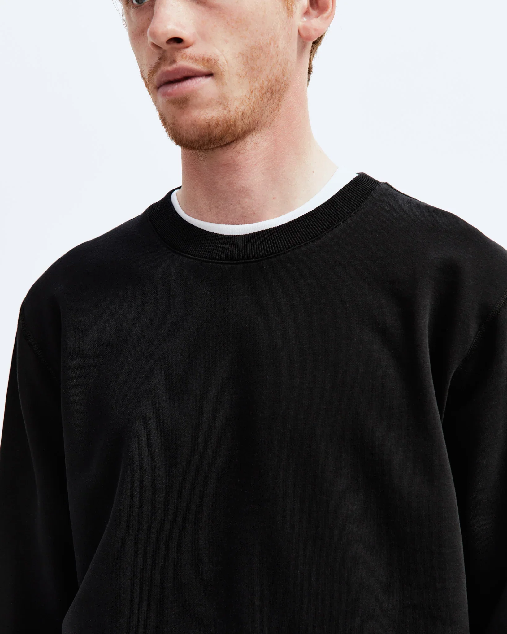 Reigning Champ Midweight Terry Classic Crewneck, black - Image 3