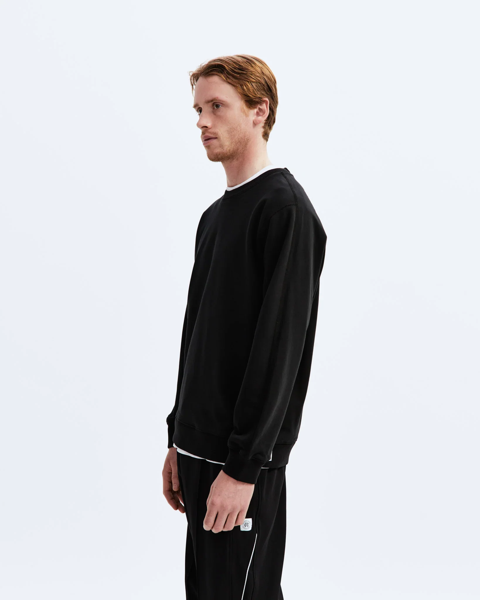 Reigning Champ Midweight Terry Classic Crewneck, black - Image 5