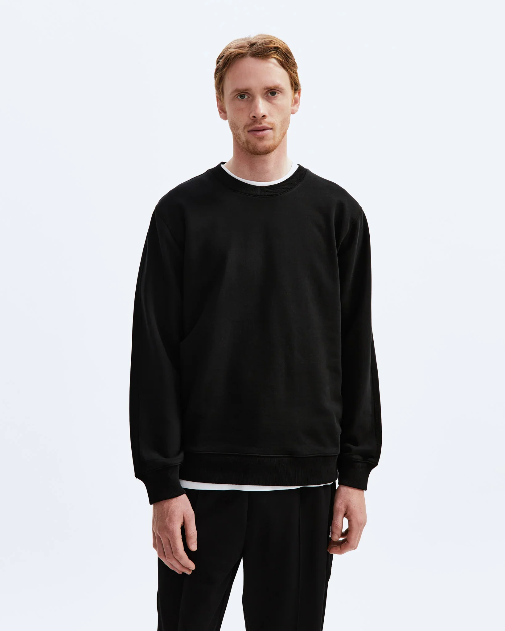 Reigning Champ Midweight Terry Classic Crewneck, black - Image 7